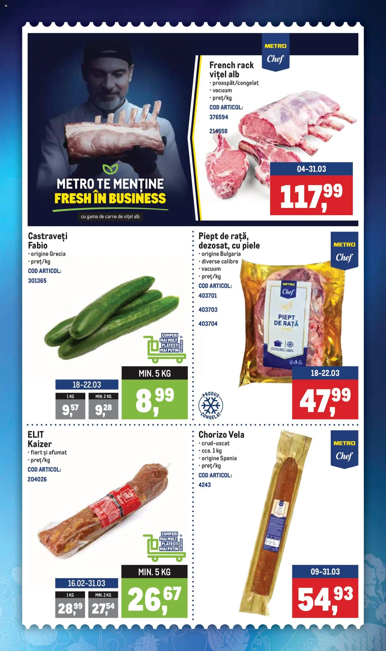 Catalog METRO 16 - 21 Martie 2026 | Pagina 2 | Produse: Rață, Castraveți