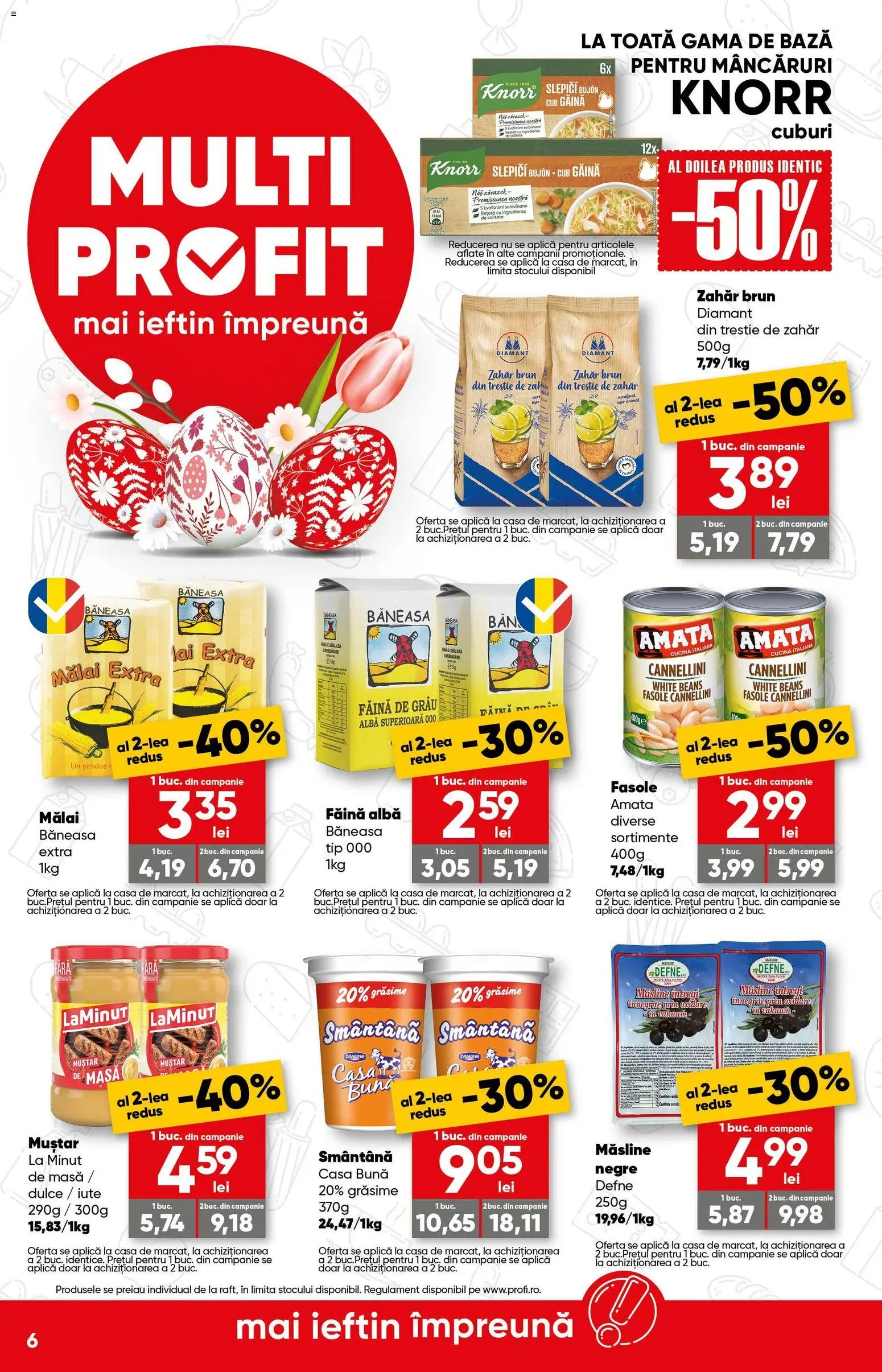 Catalog Profi 18 - 30 Martie 2026 | Pagina 6 | Produse: Măsline, Făină, Smântână, Zahăr