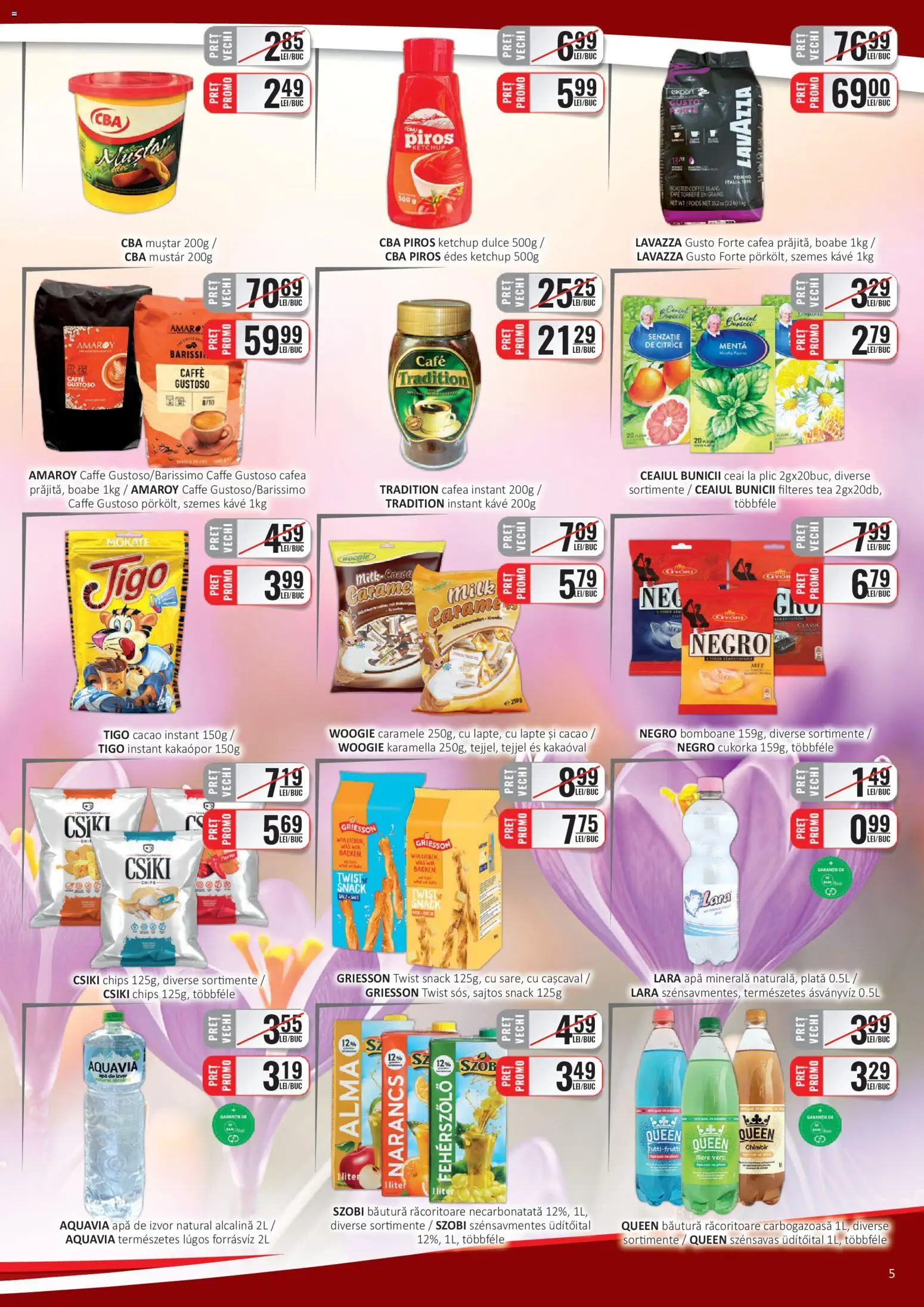 Catalog CBA 16 - 30 Martie 2026 | Pagina 5 | Produse: Ceai, Bomboane, Ketchup, Apă