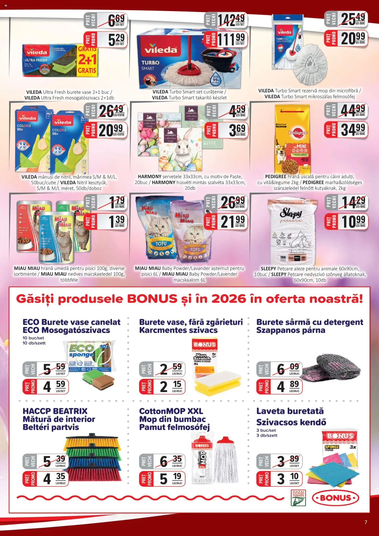 Catalog CBA 16 - 30 Martie 2026 | Pagina 7 | Produse: Mănuși, Mop, Burete, Detergent