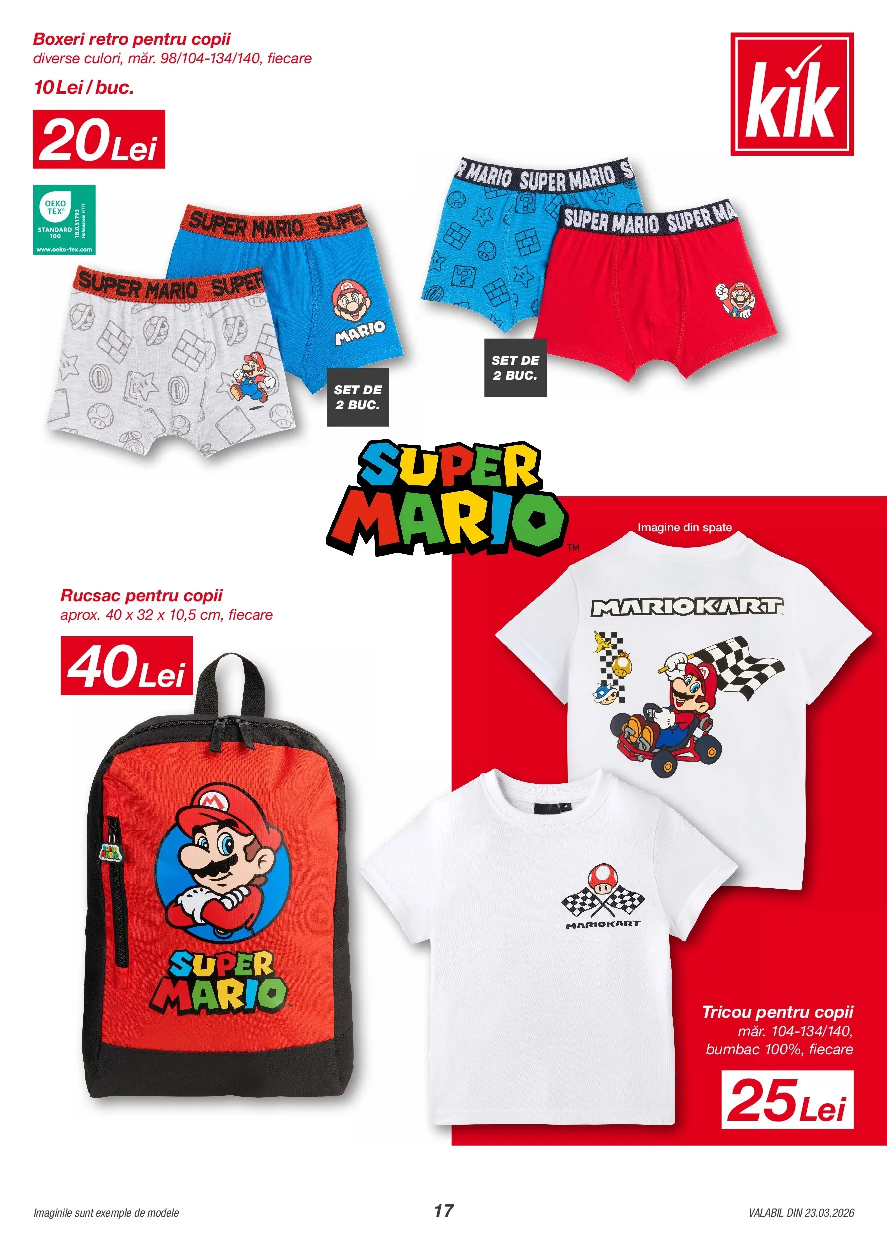 Catalog Kik 23 - 28 Martie 2026 | Pagina 17 | Produse: Tricou, Boxeri, Rucsac