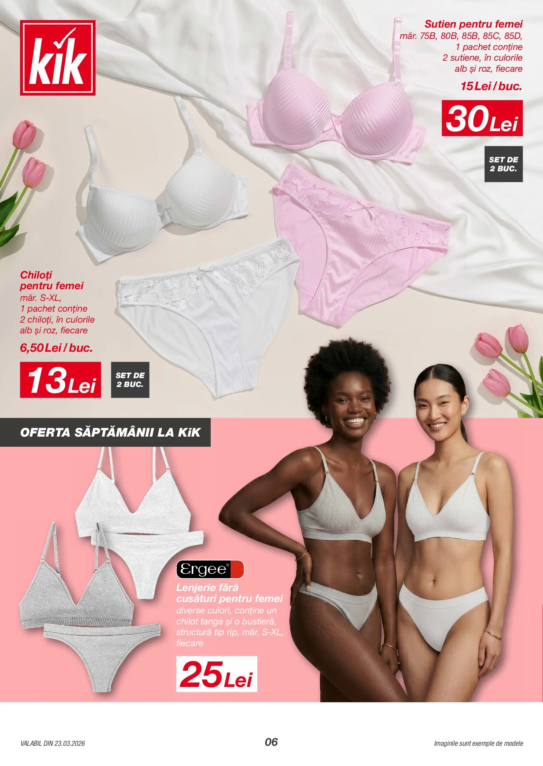 Catalog Kik 23 - 28 Martie 2026 | Pagina 6 | Produse: Chiloți, Sutien