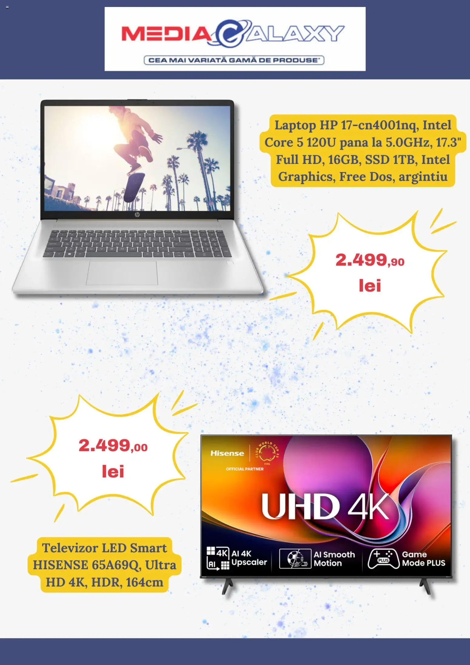 Catalog Media Galaxy 19 - 24 Martie 2026 | Pagina 3 | Produse: Laptop, Vestiyer, Televizor, Babak
