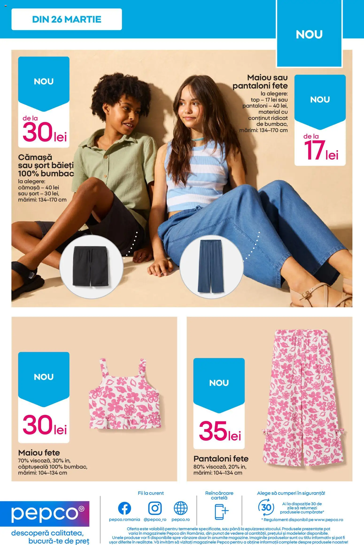 Catalog Pepco 19 - 24 Martie 2026 | Pagina 13 | Produse: Șort, Top, Maiou, Pantaloni