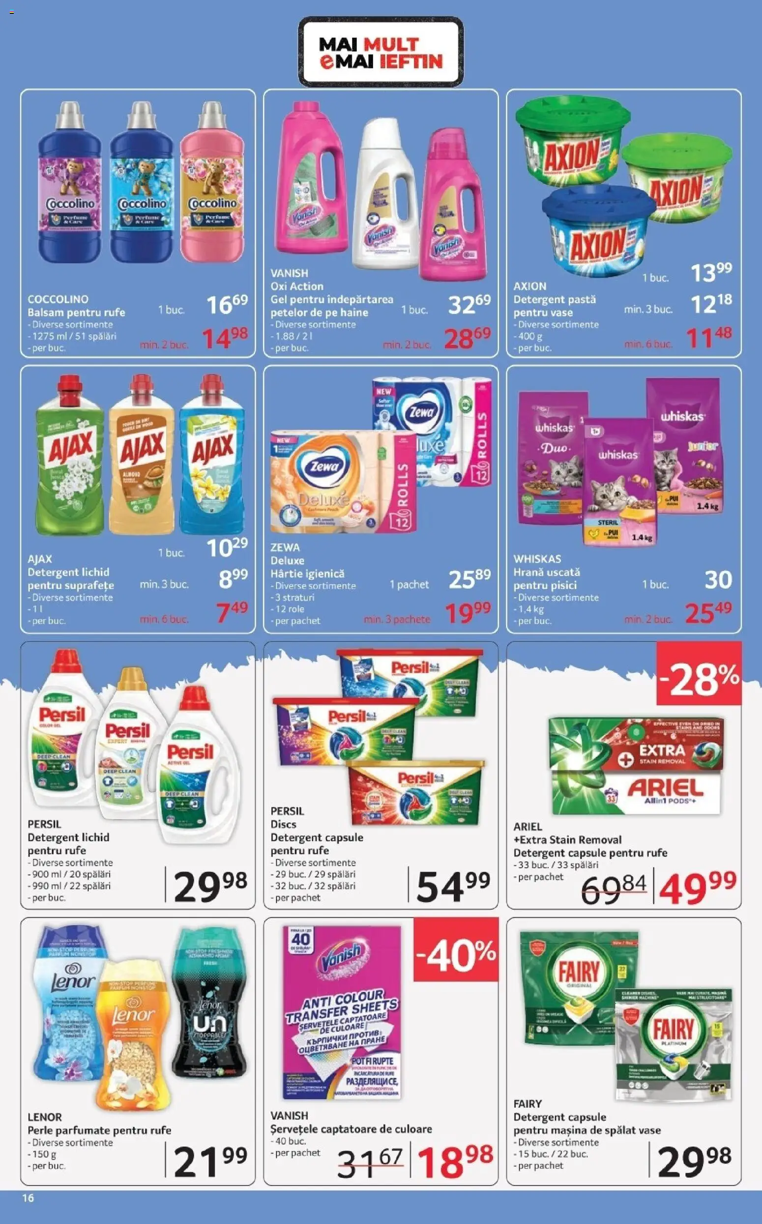 Catalog Selgros 20 Martie - 1 Aprilie 2026 | Pagina 16 | Produse: Role, Balsam, Yorgan, Detergent