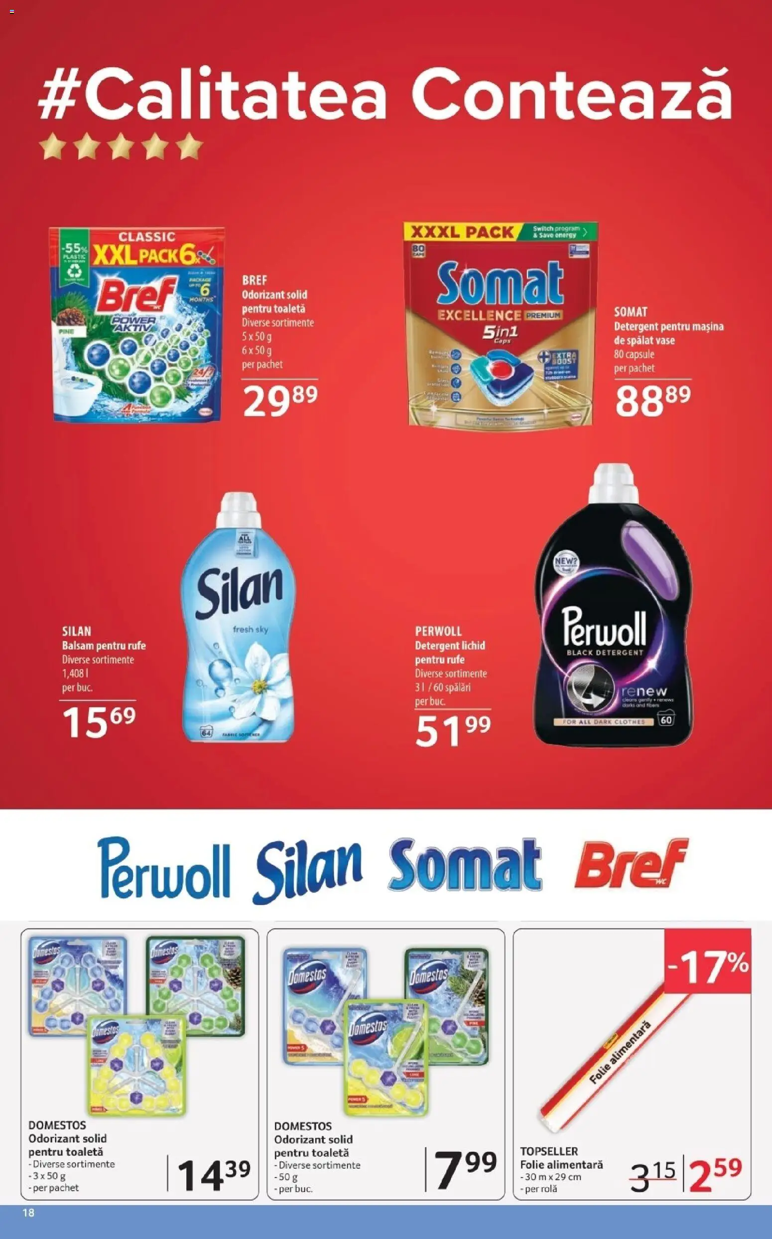 Catalog Selgros 20 Martie - 1 Aprilie 2026 | Pagina 18 | Produse: Toaletă, Balsam, Yorgan, Detergent