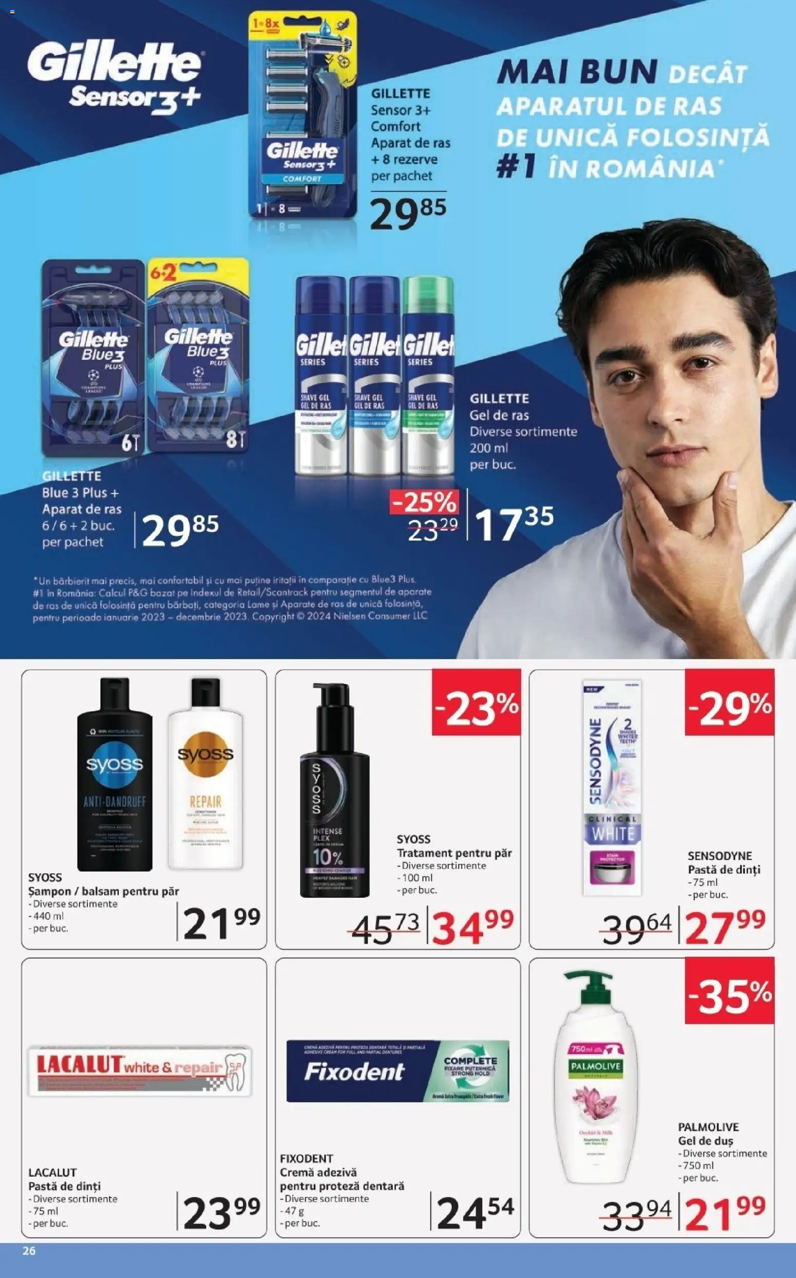 Catalog Selgros 20 Martie - 1 Aprilie 2026 | Pagina 26 | Produse: Tratament pentru păr, Aparat De Ras, Șampon, Gel de duș