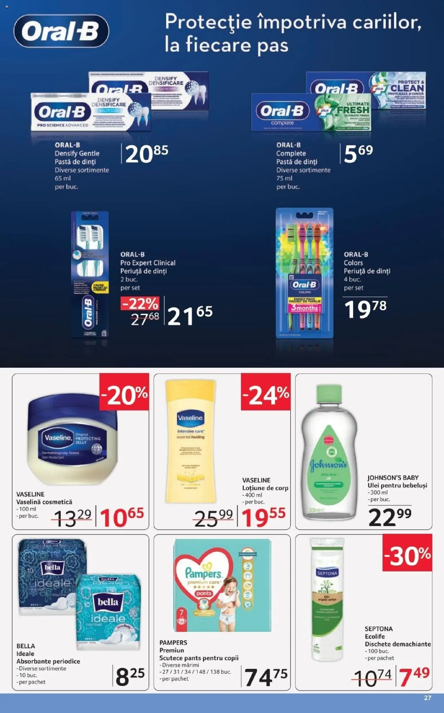 Catalog Selgros 20 Martie - 1 Aprilie 2026 | Pagina 27 | Produse: Pomelo, Periuță de dinți, Absorbante, Scutece