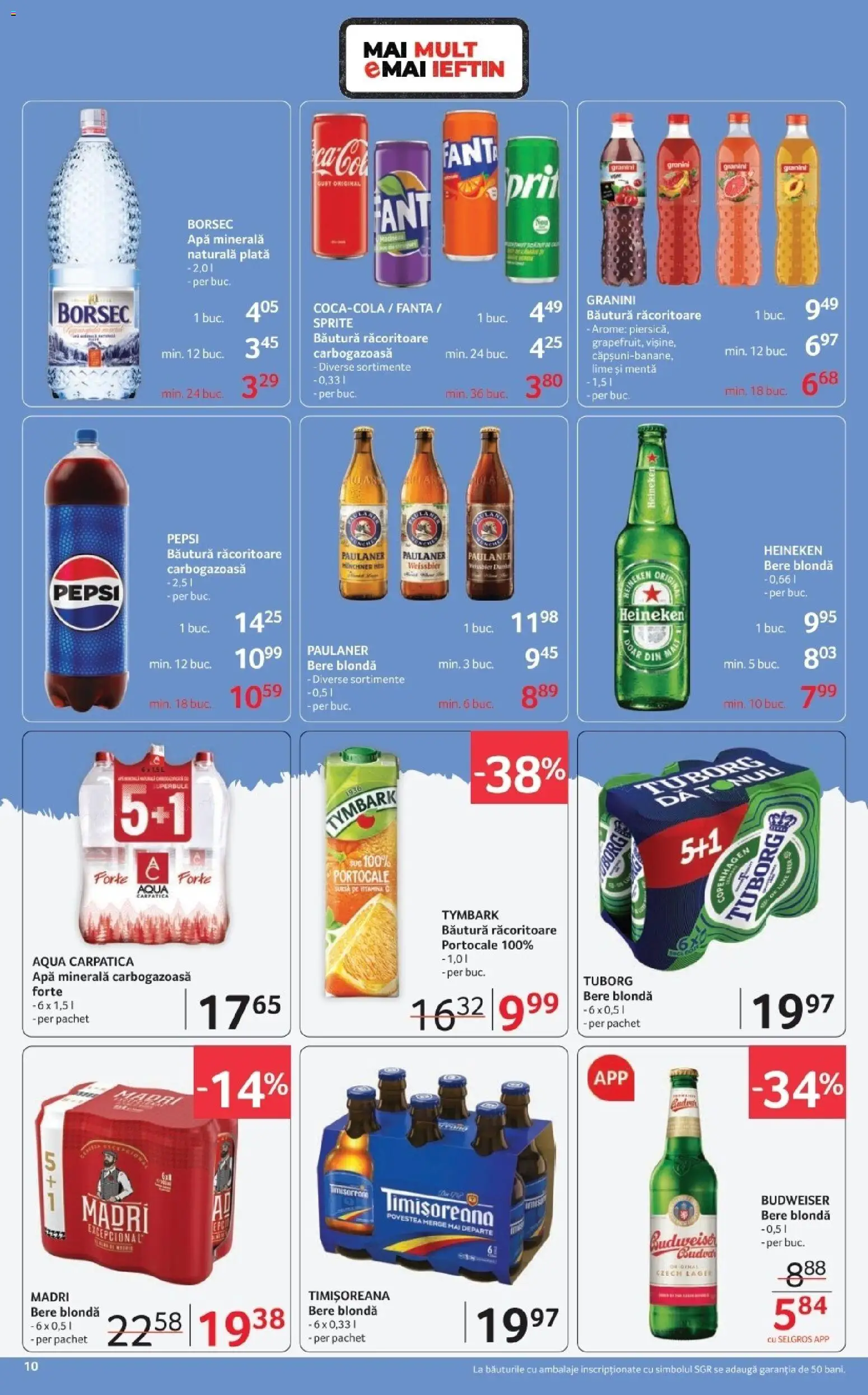 Catalog Selgros 20 Martie - 1 Aprilie 2026 | Pagina 10 | Produse: Lime, Yazı tahtası kalemi, Suc, Portocale