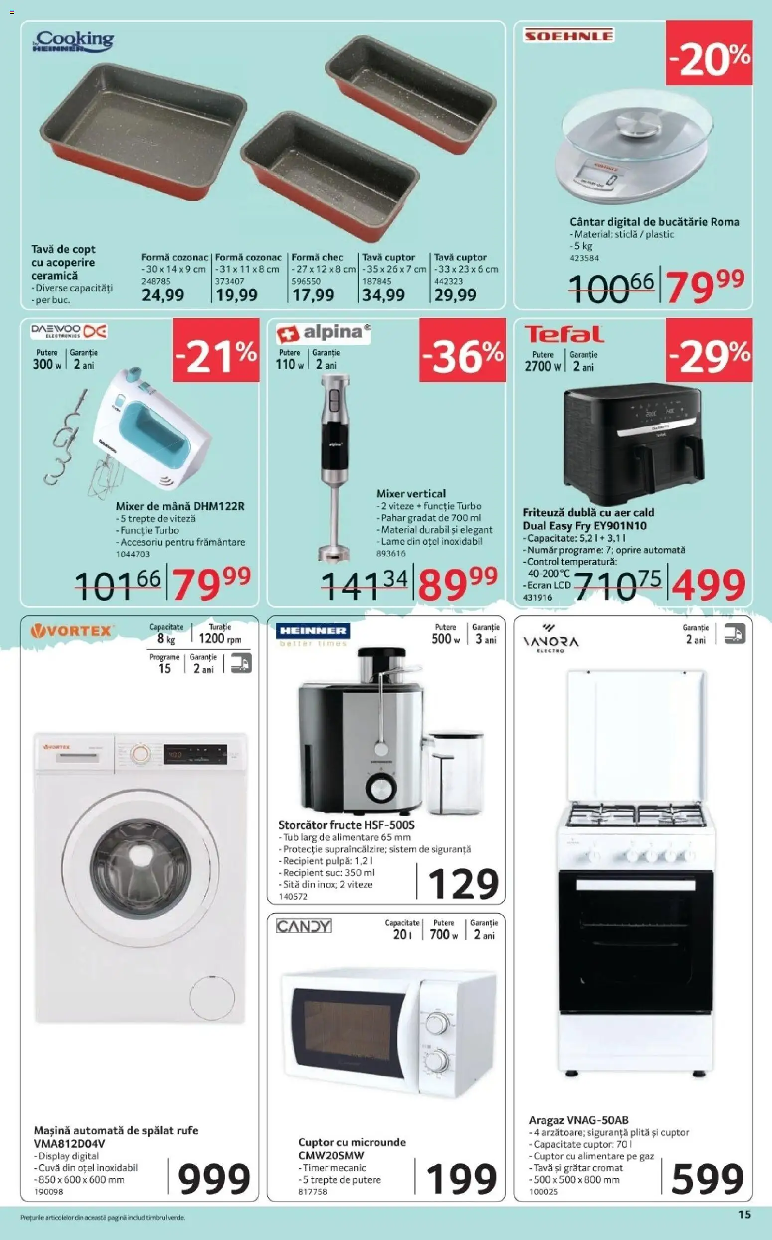 Catalog Selgros 20 Martie - 1 Aprilie 2026 | Pagina 15 | Produse: Cuptor, Plită, Cuptor Cu Microunde, Cântar