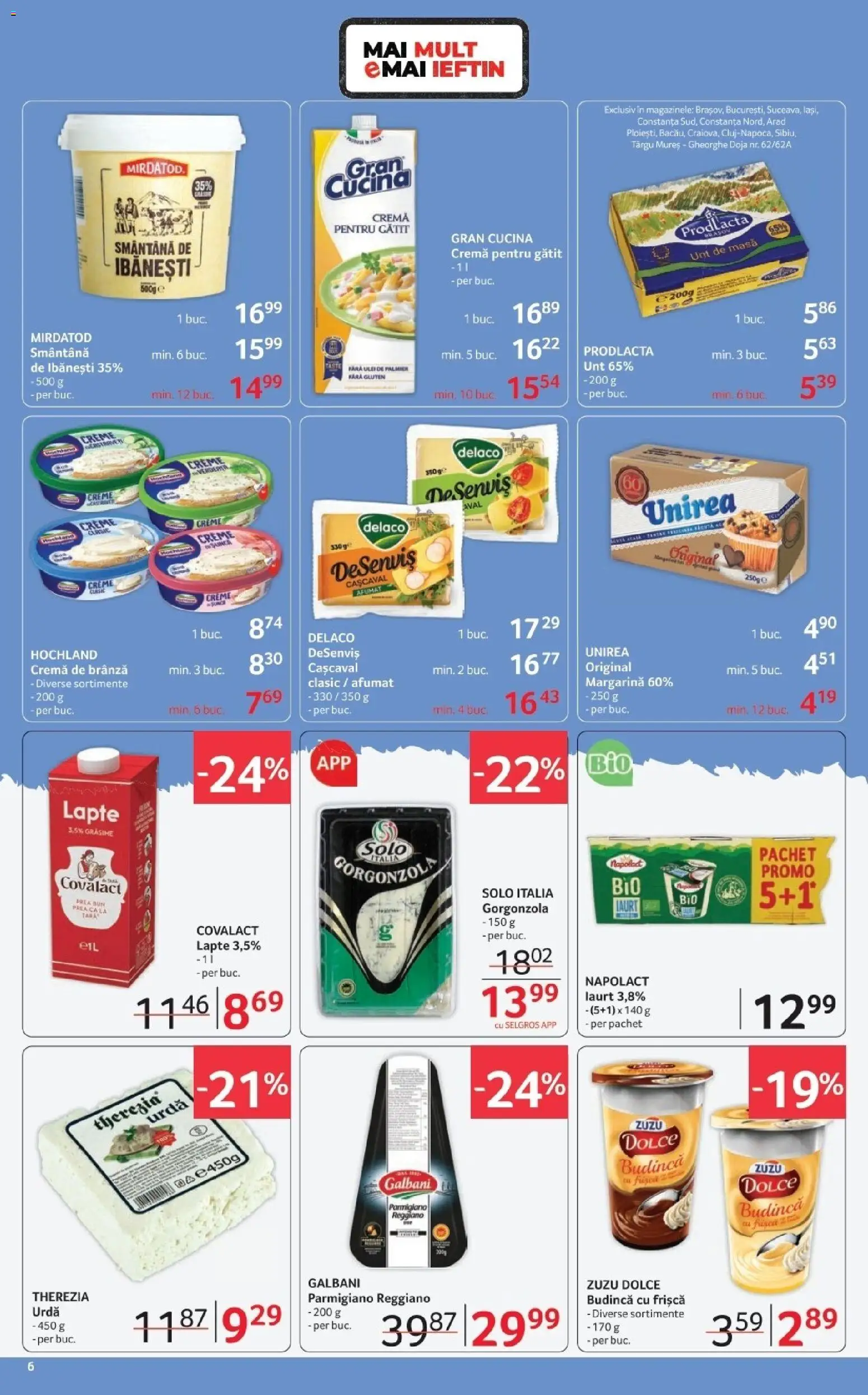 Catalog Selgros 20 Martie - 1 Aprilie 2026 | Pagina 6 | Produse: Pară, Masă, Unt, Cremă