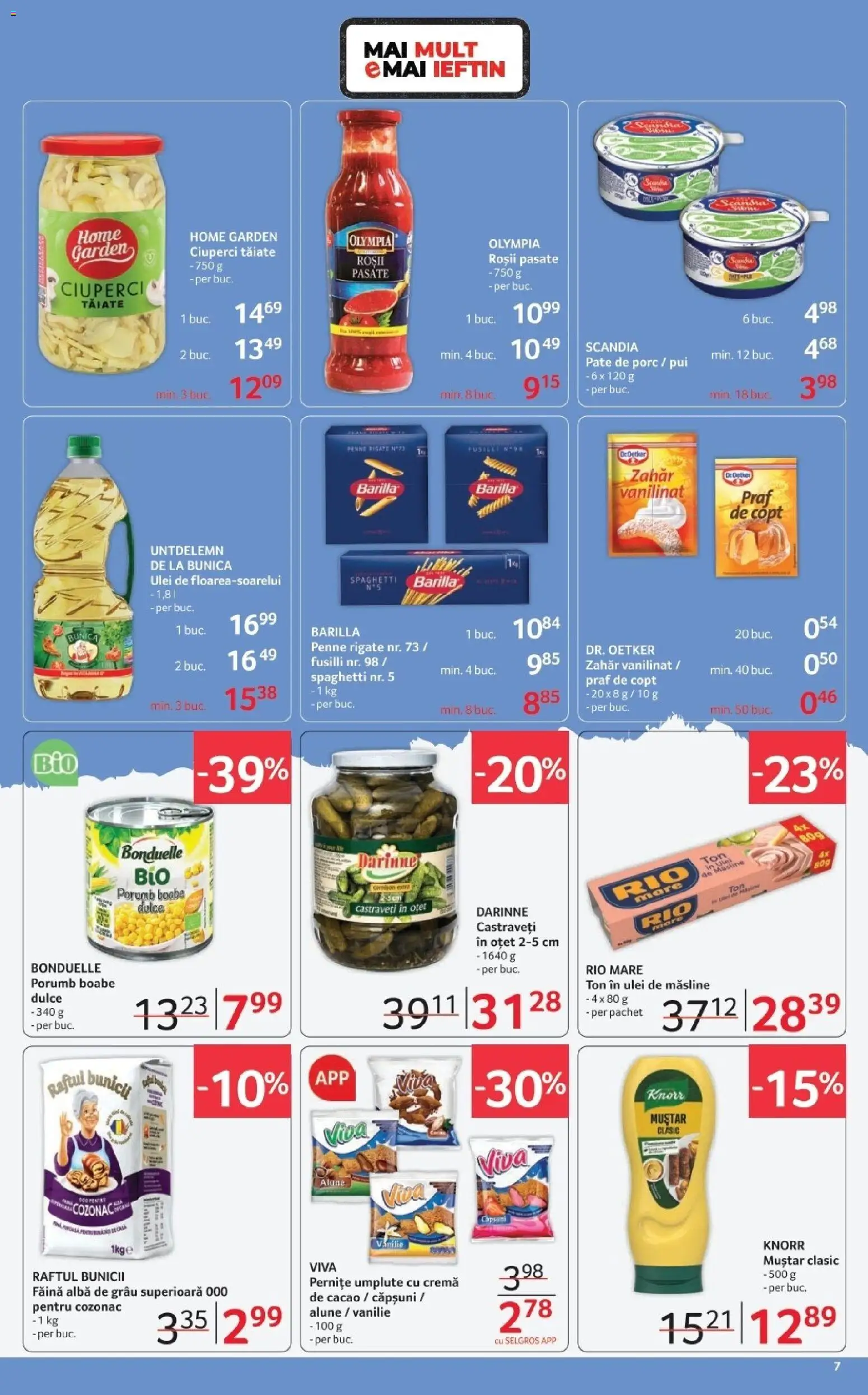 Catalog Selgros 20 Martie - 1 Aprilie 2026 | Pagina 7 | Produse: Cremă, Ulei, Oțet, Cacao