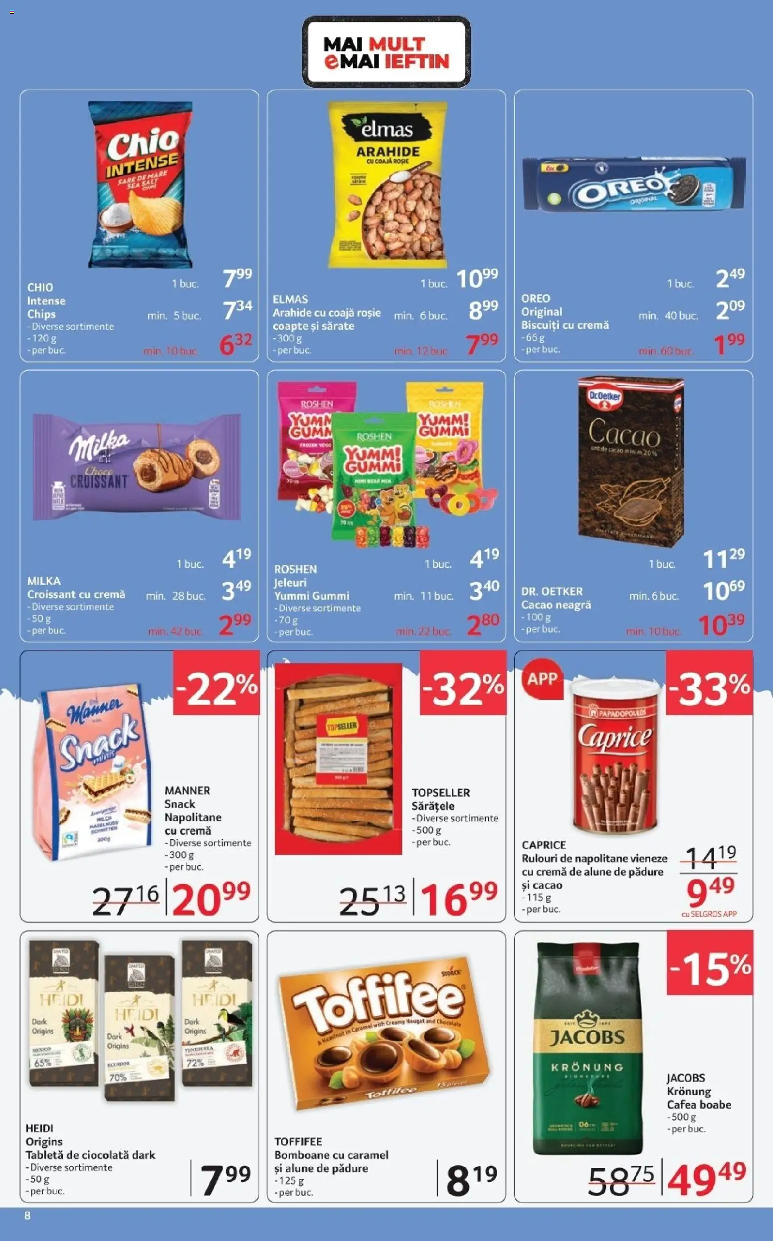 Catalog Selgros 20 Martie - 1 Aprilie 2026 | Pagina 8 | Produse: Tabletă, Ciocolată, Bomboane, Biscuiți