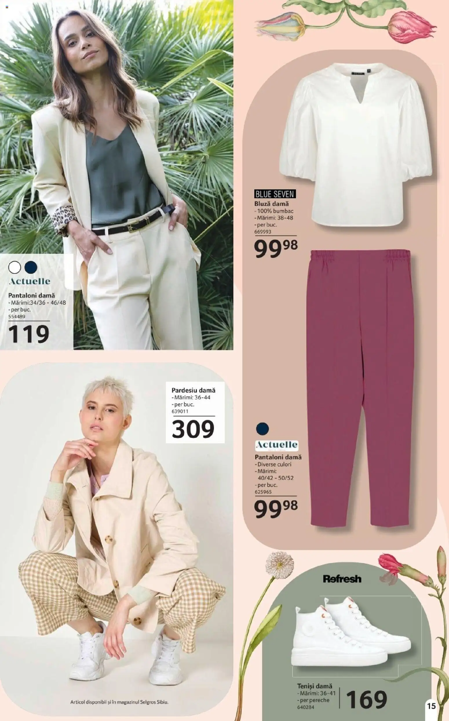 Catalog Selgros 20 Martie - 15 Aprilie 2026 | Pagina 15 | Produse: Teniși, Bluză, Pantaloni