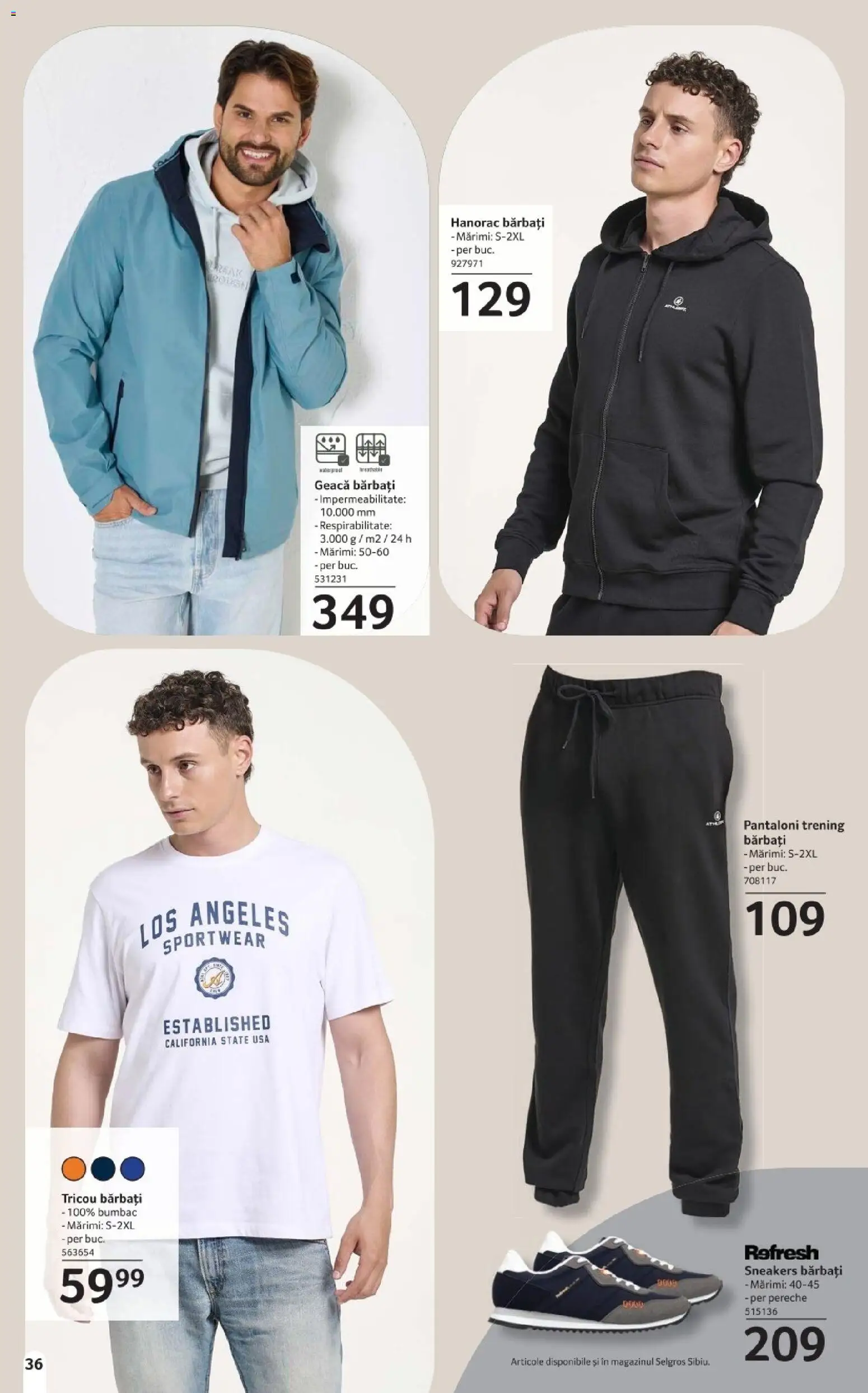 Catalog Selgros 20 Martie - 15 Aprilie 2026 | Pagina 36 | Produse: Trening, Deri ve Tüy Bakımı, Tricou, Keşe