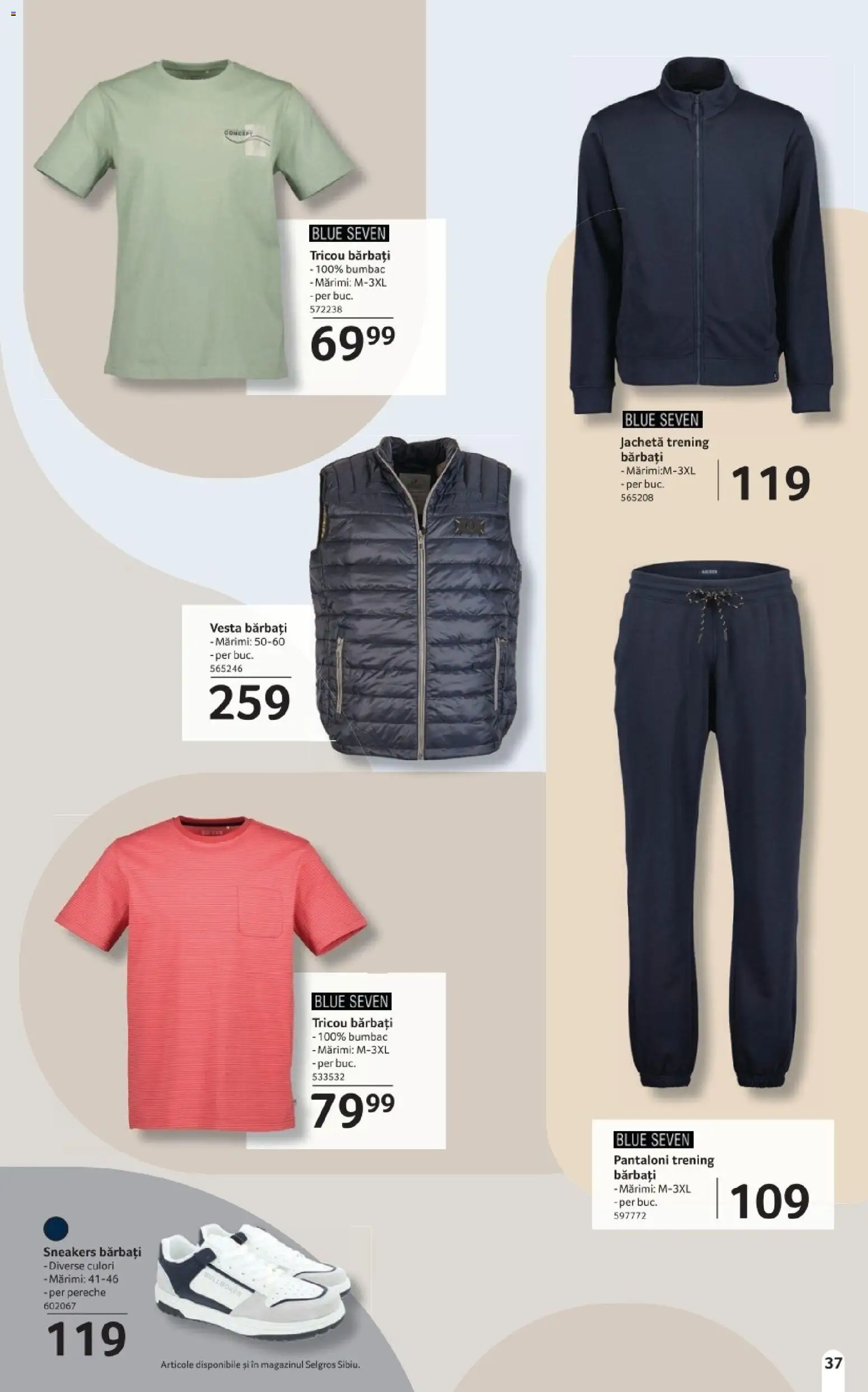 Catalog Selgros 20 Martie - 15 Aprilie 2026 | Pagina 37 | Produse: Trening, Deri ve Tüy Bakımı, Tricou, Pantaloni