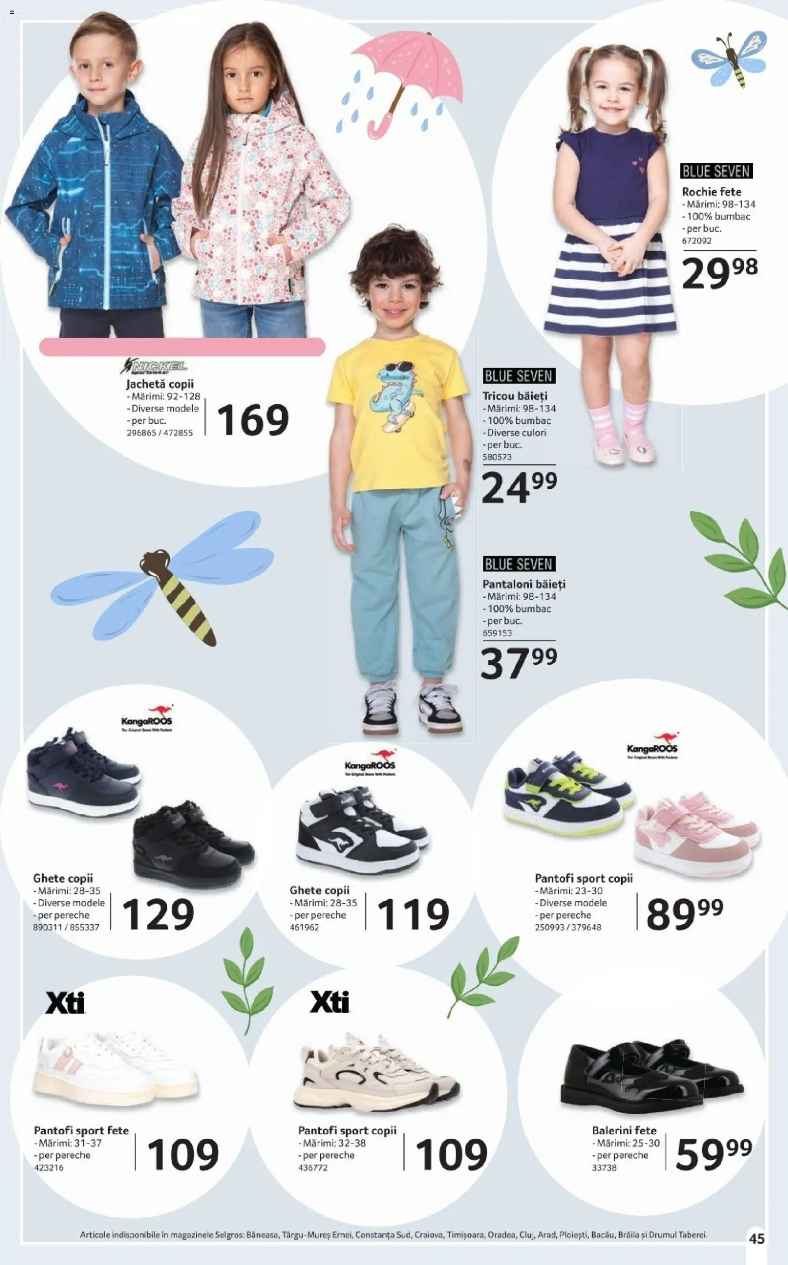 Catalog Selgros 20 Martie - 15 Aprilie 2026 | Pagina 45 | Produse: Jachetă, Pantofi, Tricou, Ghete