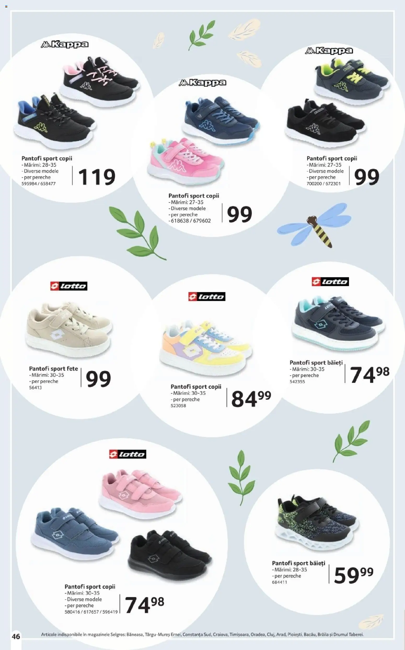 Catalog Selgros 20 Martie - 15 Aprilie 2026 | Pagina 46 | Produse: Pantofi