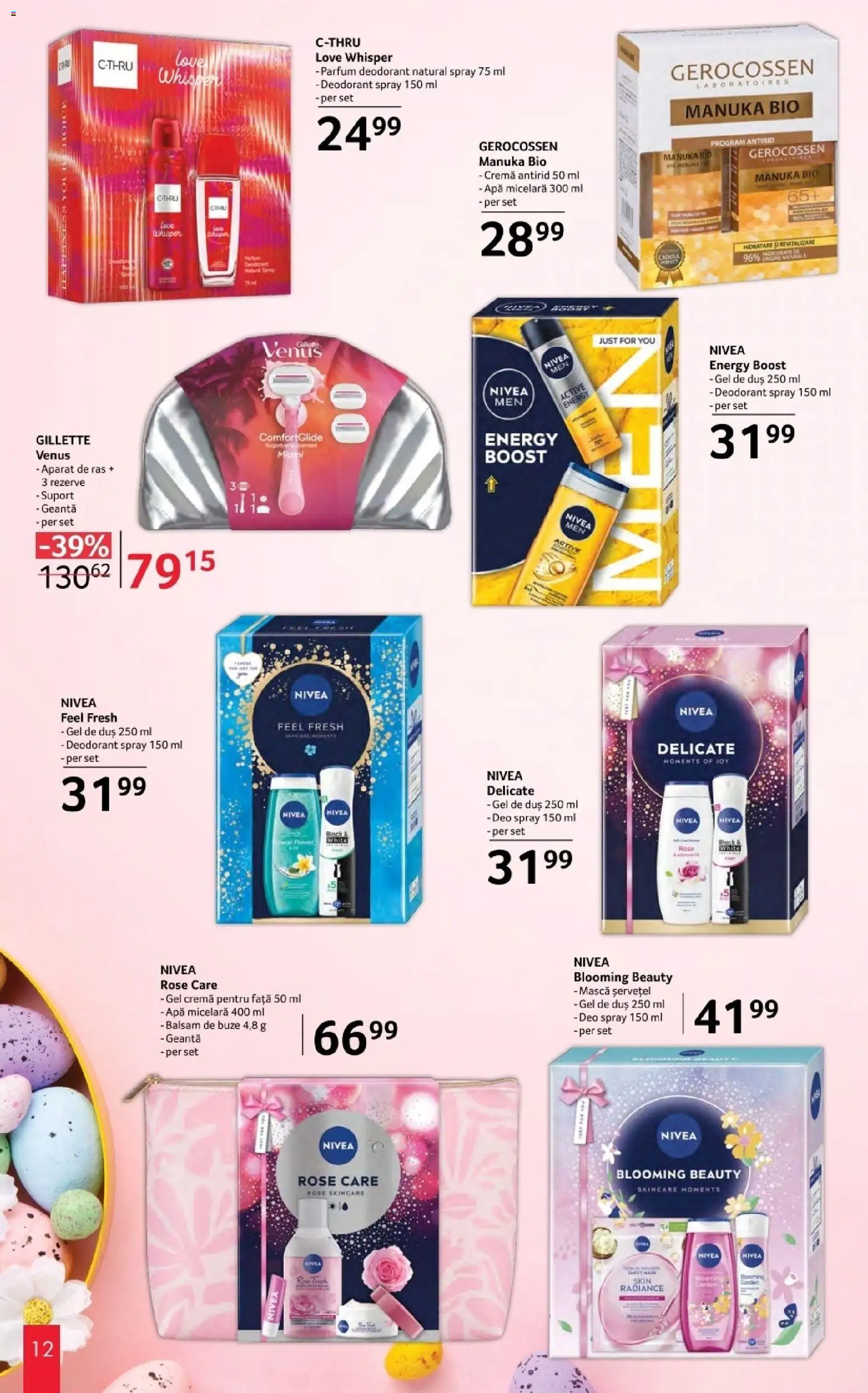 Catalog Selgros 20 Martie - 10 Aprilie 2026 | Pagina 12 | Produse: Şerit ödül, Geantă, Gel de duș, Cremă pentru față