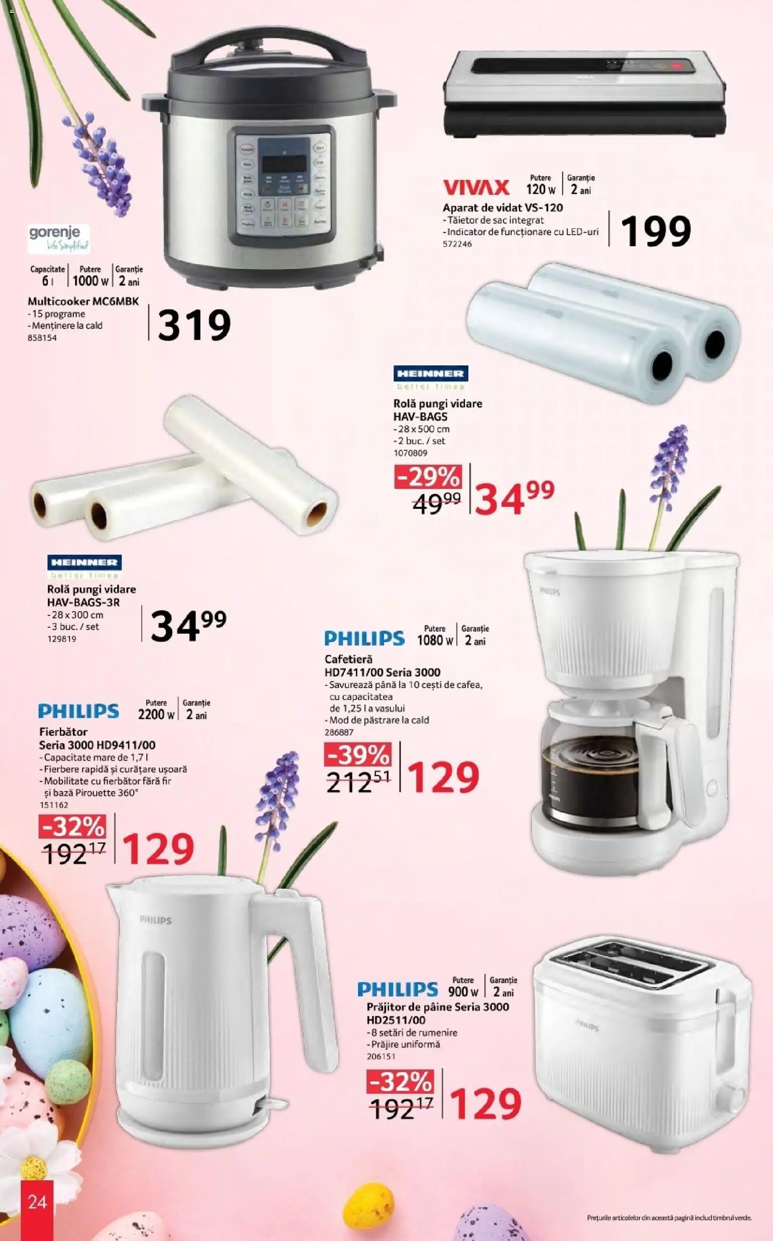 Catalog Selgros 20 Martie - 10 Aprilie 2026 | Pagina 24 | Produse: Enginar, Cafetieră, Pâine