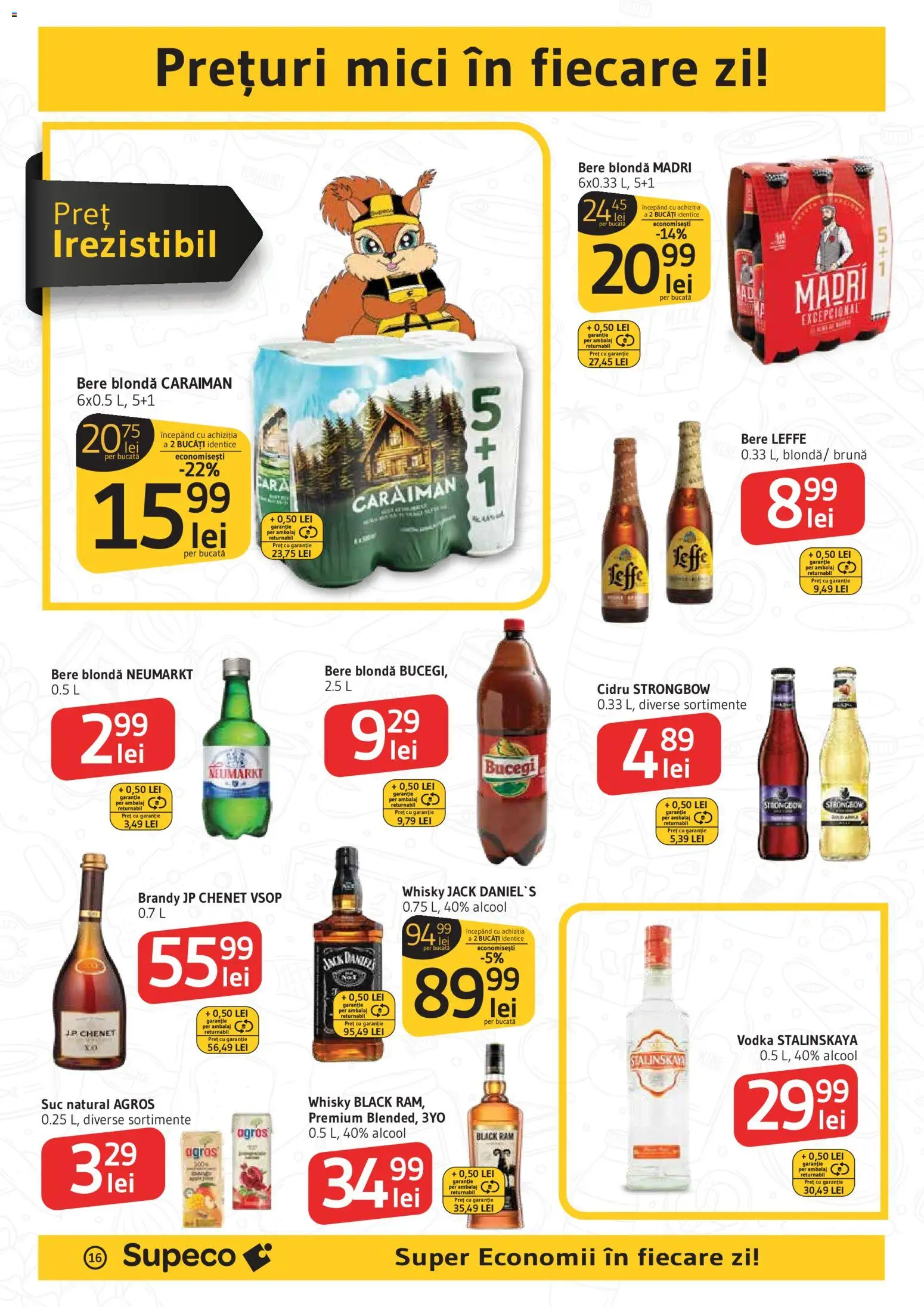 Catalog Supeco 19 - 31 Martie 2026 | Pagina 16 | Produse: Mici, Suc, Bere, Vodka