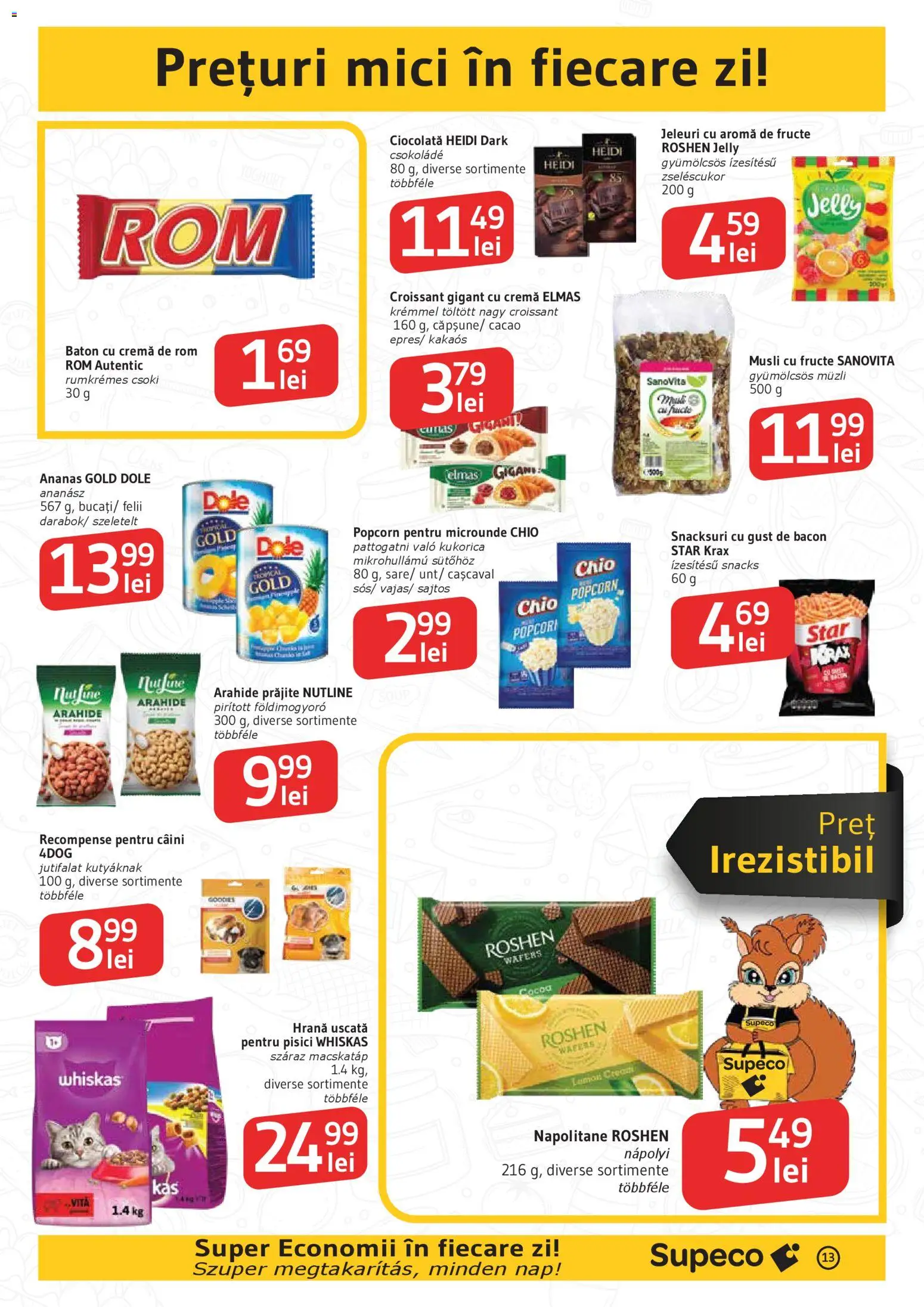 Catalog Supeco 19 - 31 Martie 2026 | Pagina 13 | Produse: Napolitane, Rom, Ananas, Fructe