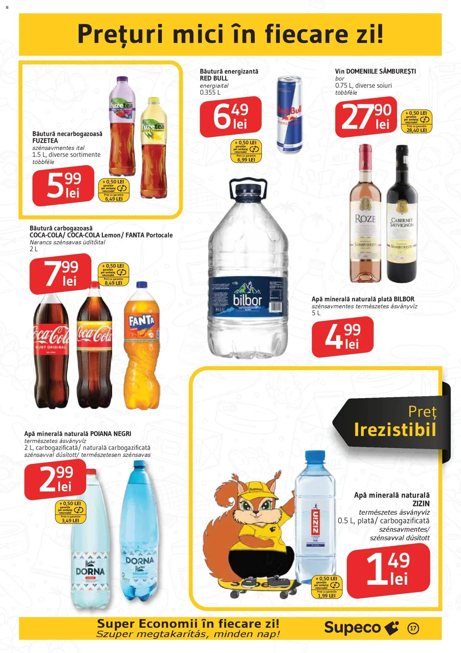 Catalog Supeco 19 - 31 Martie 2026 | Pagina 17 | Produse: Yazı tahtası kalemi, Köpek Sabunu, Băutură energizantă, Apă