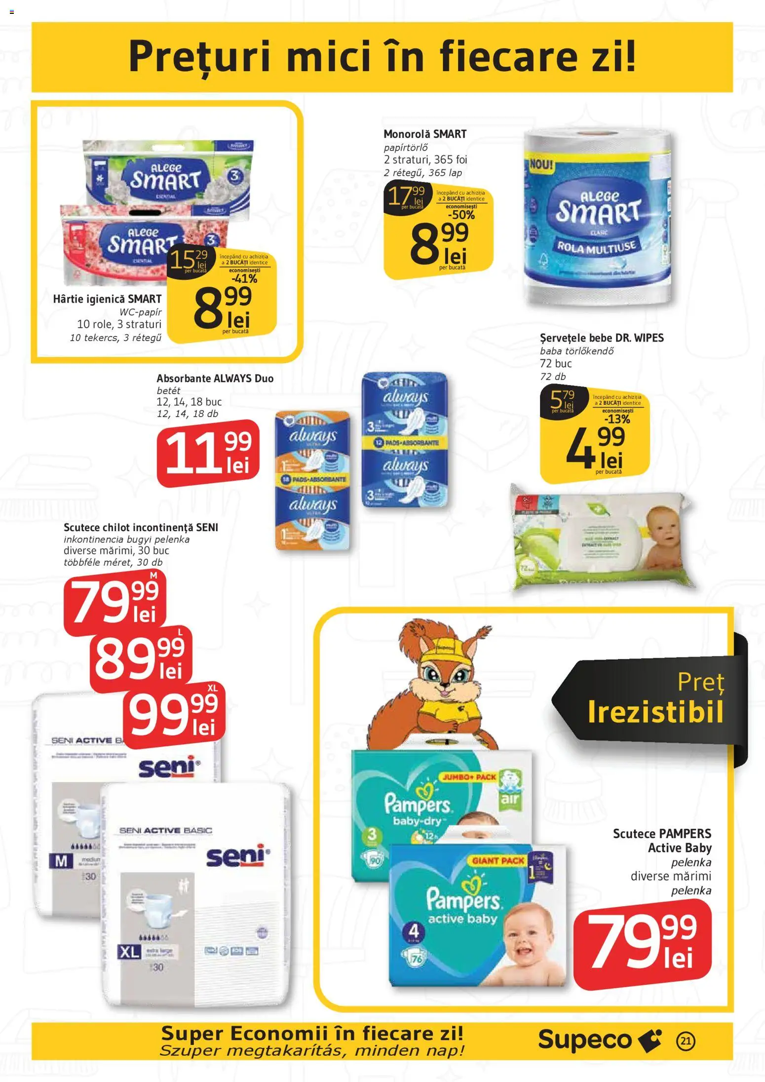 Catalog Supeco 19 - 31 Martie 2026 | Pagina 21 | Produse: Mici, Absorbante, Scutece