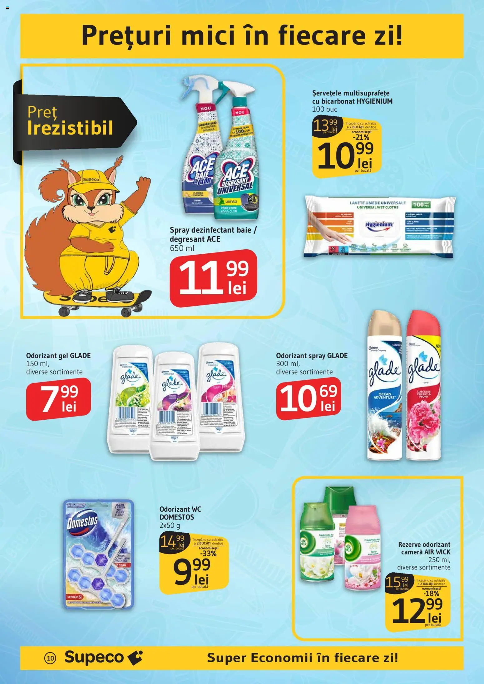 Catalog Supeco 19 Martie - 7 Aprilie 2026 | Pagina 10 | Produse: Cameră, Mici, Lavete, Spray dezinfectant