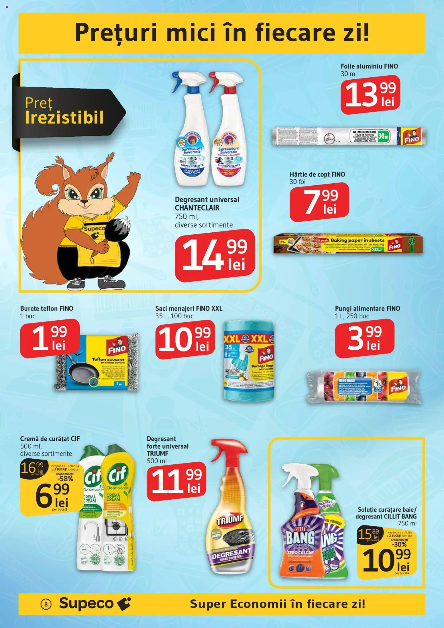 Catalog Supeco 19 Martie - 7 Aprilie 2026 | Pagina 8 | Produse: Saci menajeri, Mici, Burete, Cremă