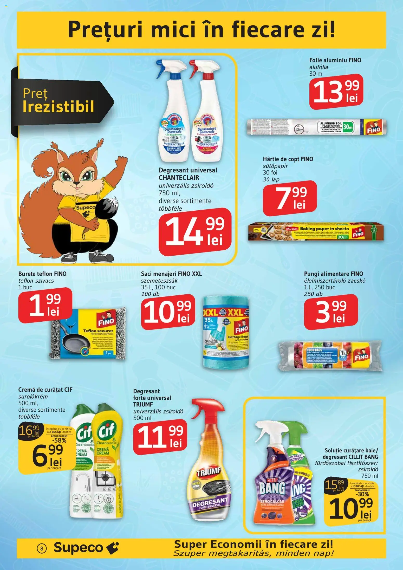 Catalog Supeco 19 Martie - 7 Aprilie 2026 | Pagina 8 | Produse: Saci menajeri, Mici, Burete, Cremă