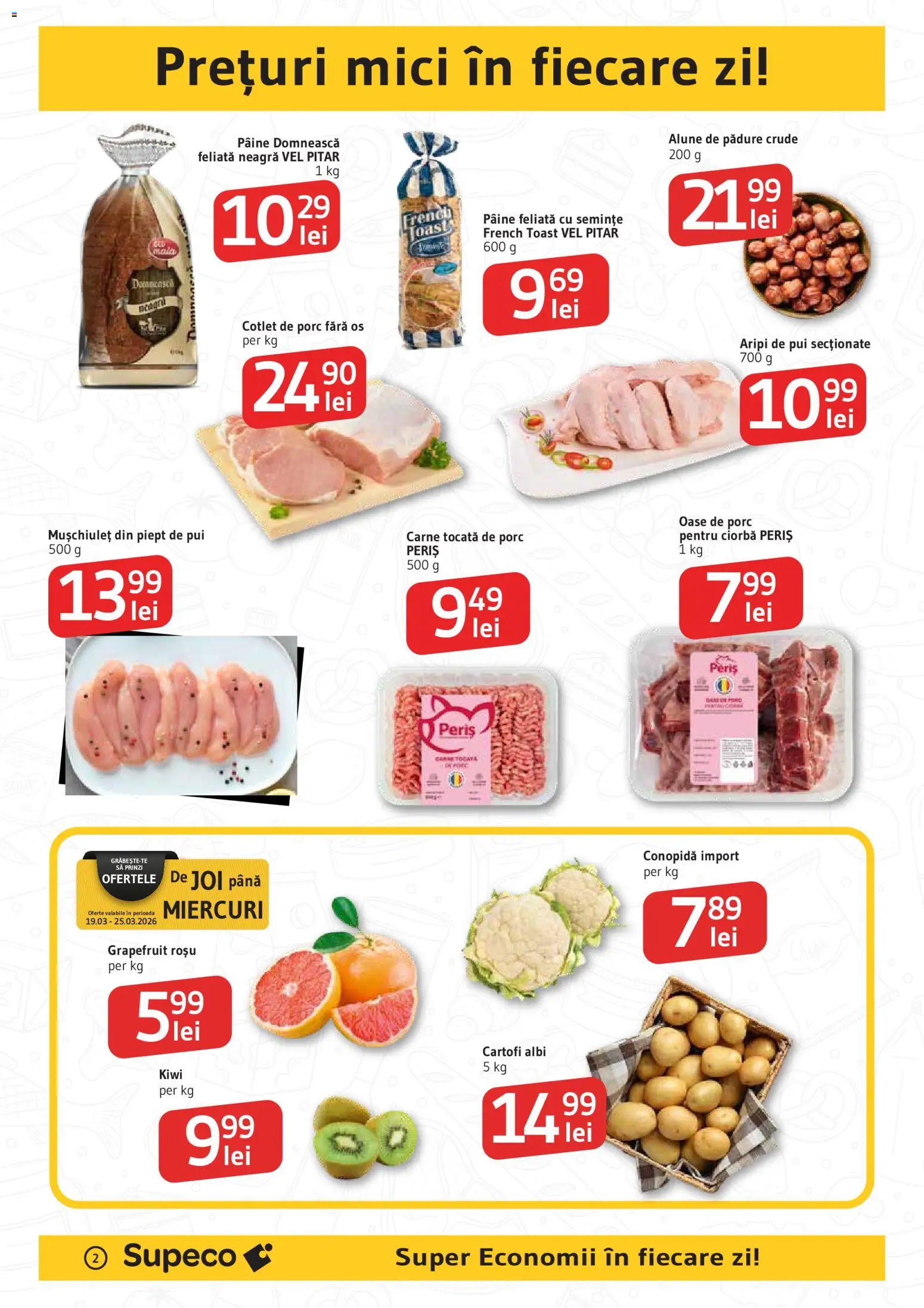 Catalog Supeco 19 - 31 Martie 2026 | Pagina 2 | Produse: Conopidă, Semințe, Alune, Pâine