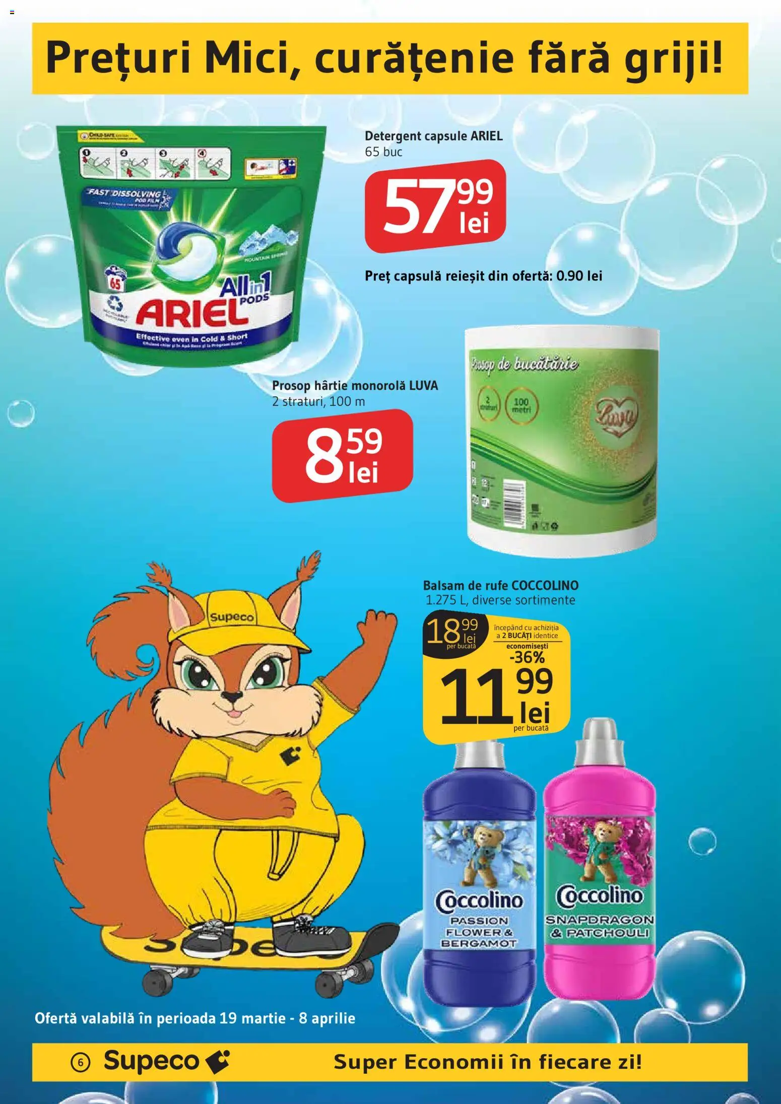 Catalog Supeco 19 - 31 Martie 2026 | Pagina 6 | Produse: Bucătărie, Balsam, Detergent, Balsam de rufe