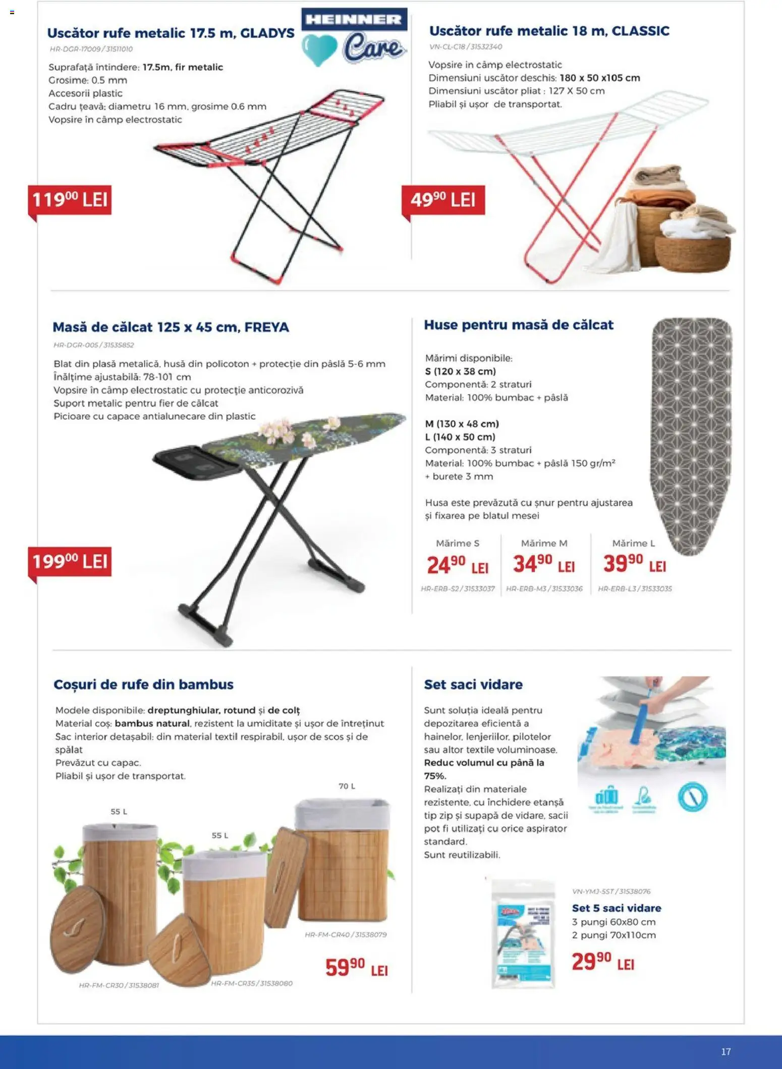 Catalog Carrefour 13 Martie - 21 Aprilie 2026 | Pagina 17 | Produse: Uscător, Aspirator, Uscător rufe, Masă de călcat