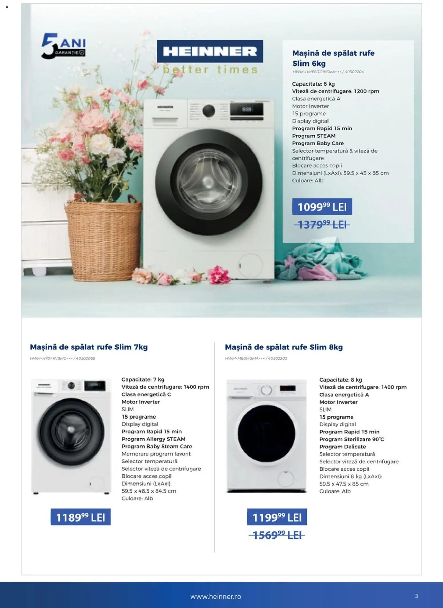 Catalog Carrefour 13 Martie - 21 Aprilie 2026 | Pagina 3 | Produse: Mașină De Spălat