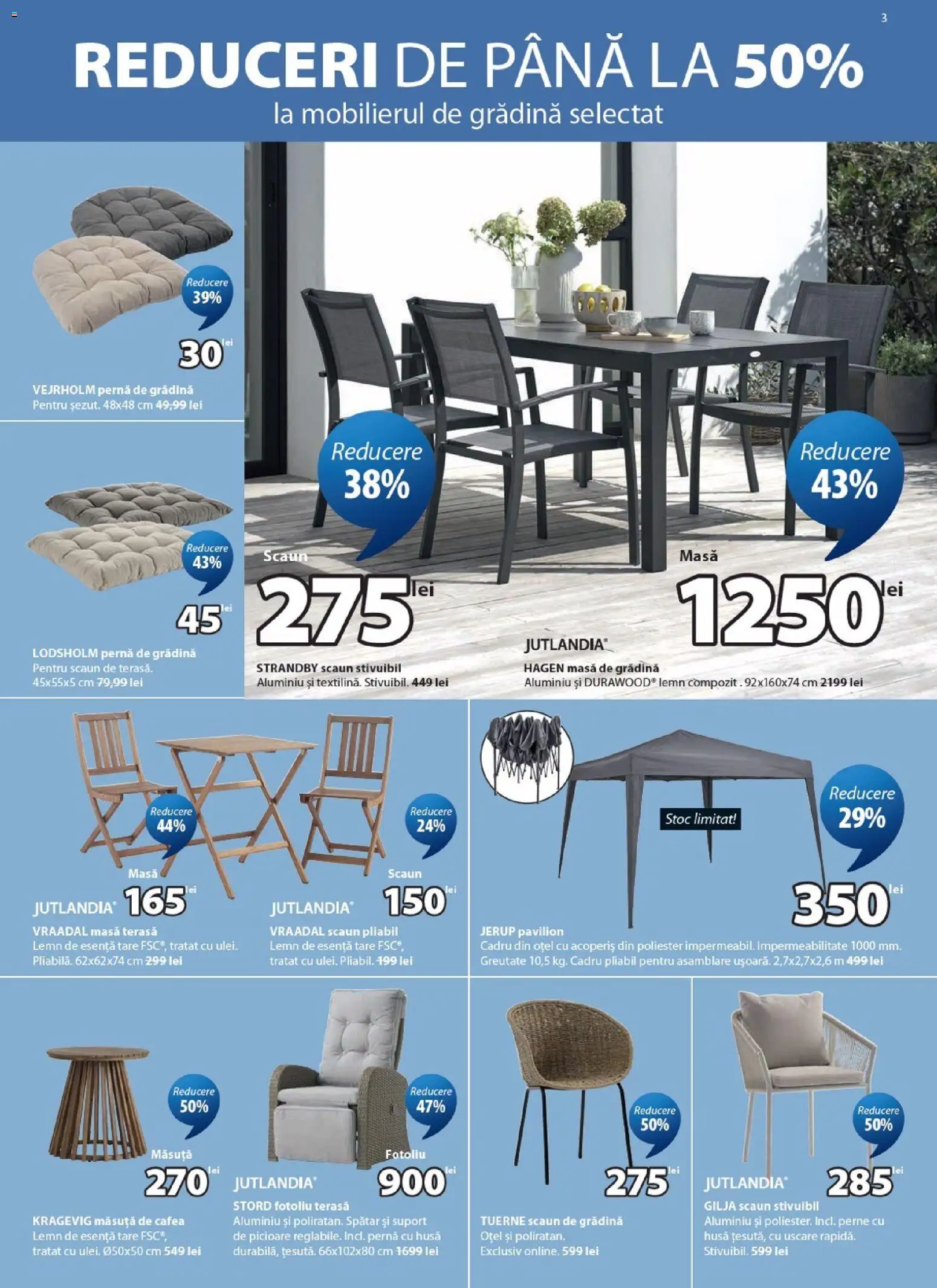 Catalog JYSK 19 - 23 Martie 2026 | Pagina 3 | Produse: Masă, Scaun, Măsuță de cafea, Cafea