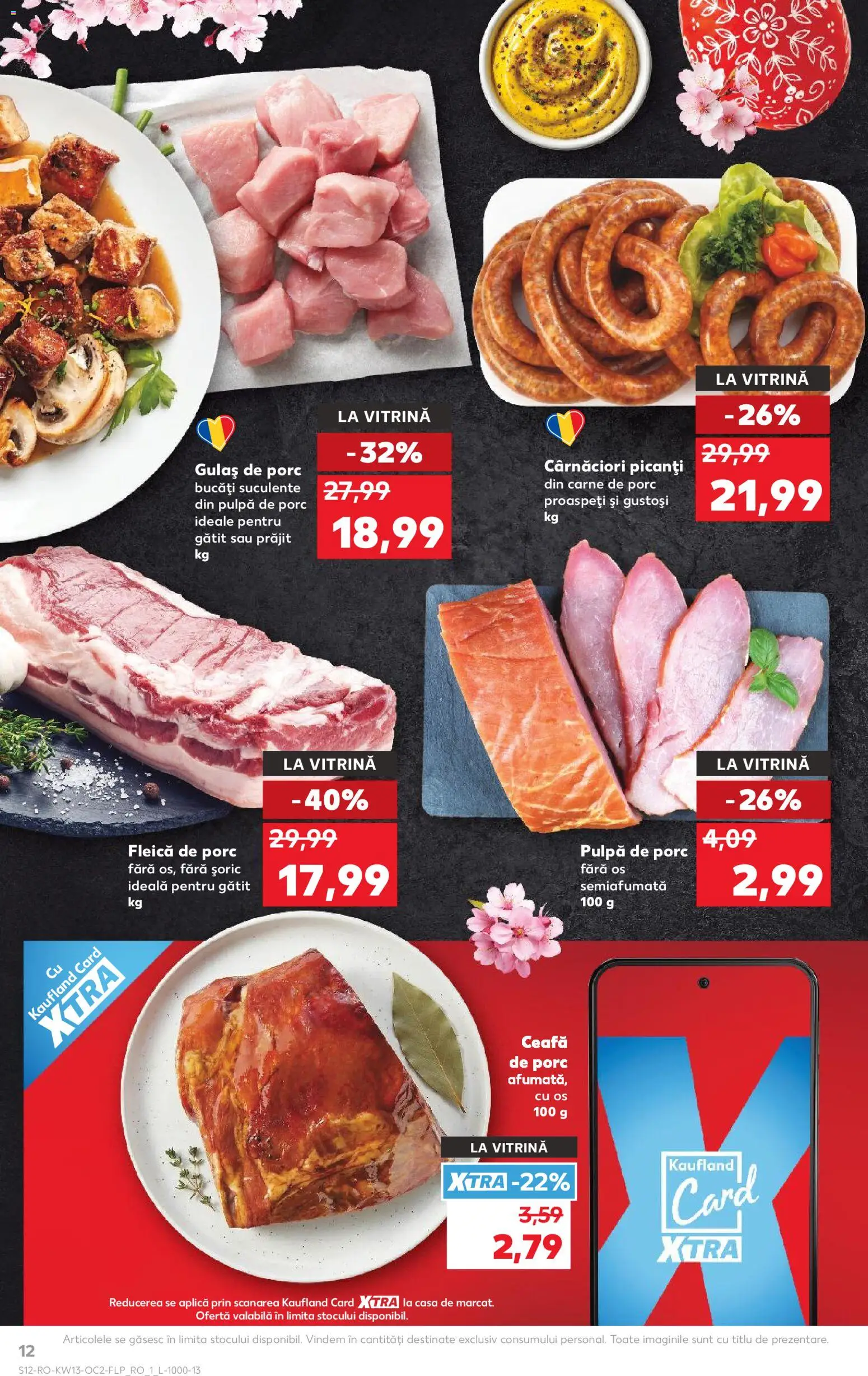 Catalog Kaufland 25 - 30 Martie 2026 | Pagina 12 | Produse: Keçeli kalem, Vitrină, Carne De Porc, Fleică