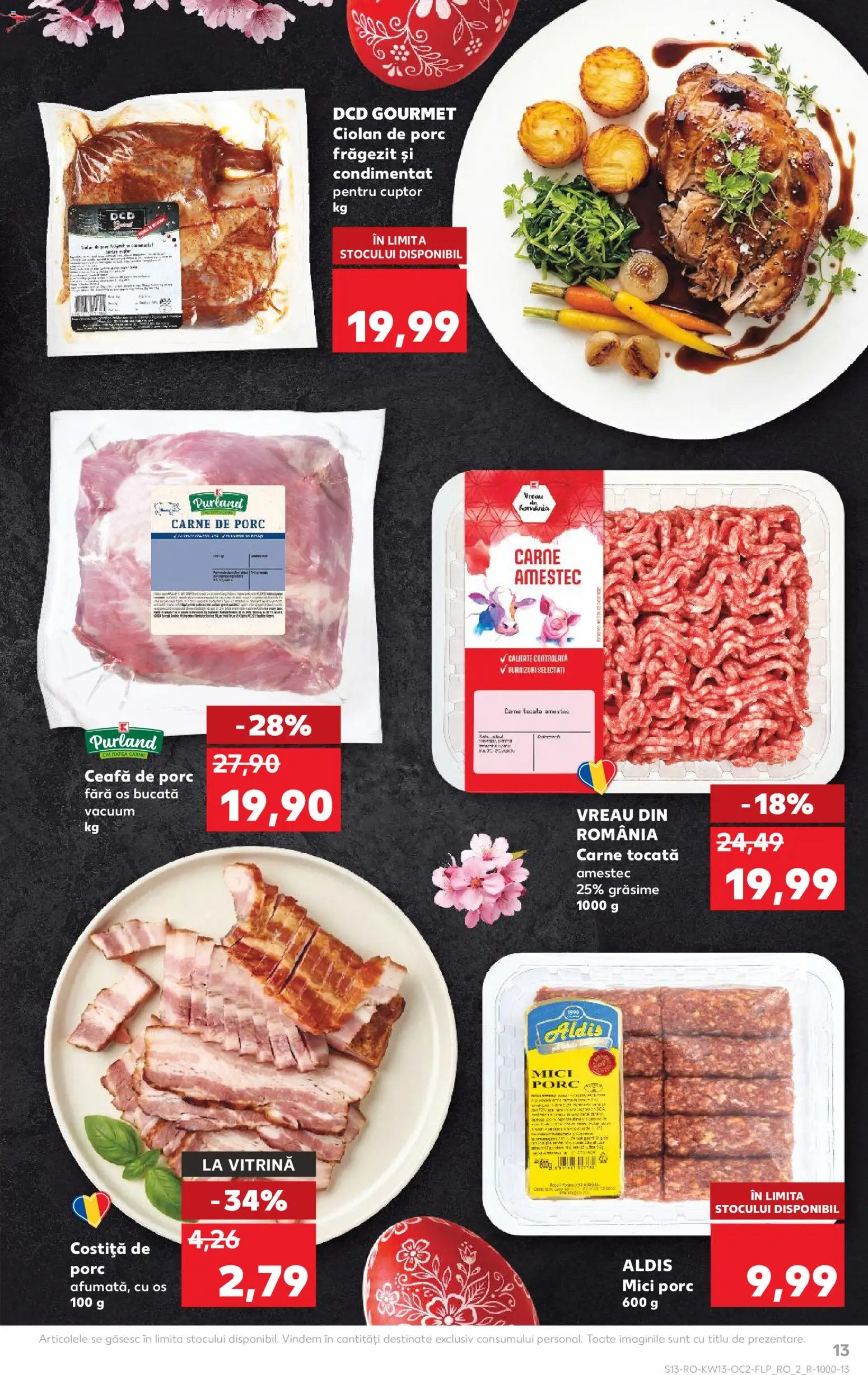 Catalog Kaufland 25 - 30 Martie 2026 | Pagina 13 | Produse: Keçeli kalem, Mici, Carne De Porc, Carne tocată