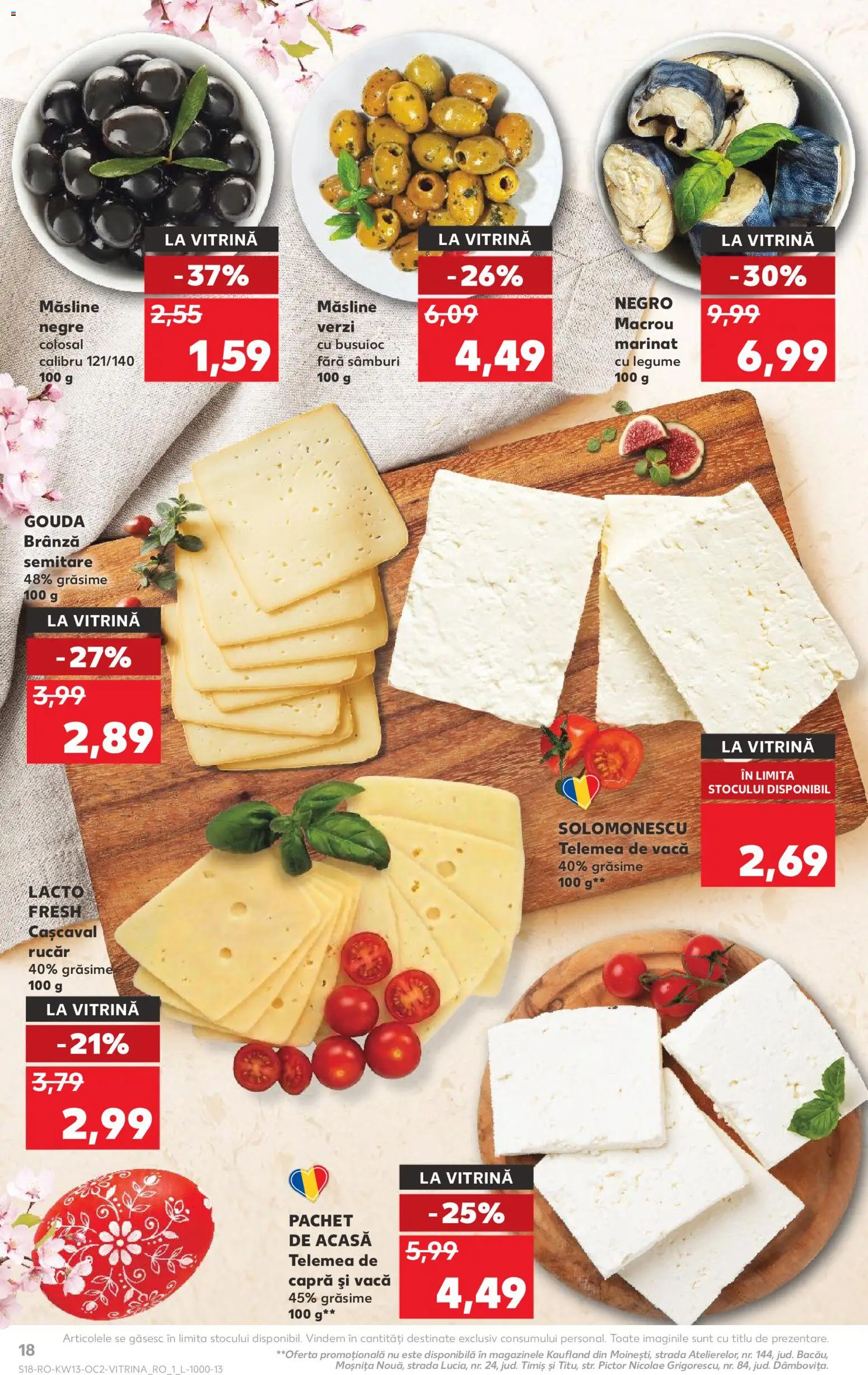 Catalog Kaufland 25 - 30 Martie 2026 | Pagina 18 | Produse: Vitrină, Cașcaval, Brânză, Legume
