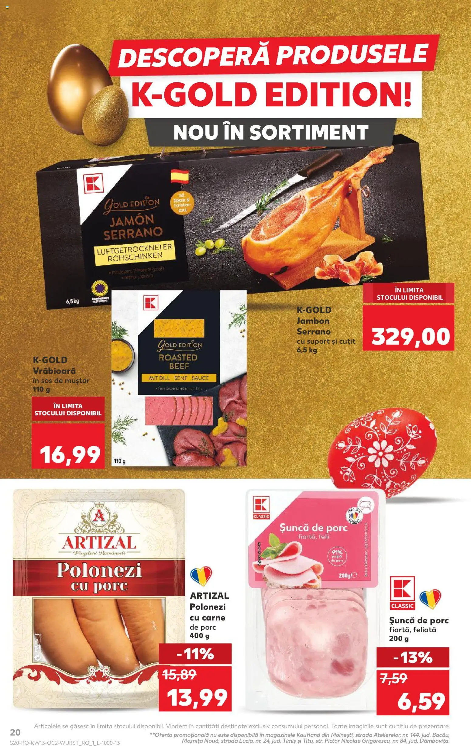 Catalog Kaufland 25 - 30 Martie 2026 | Pagina 20 | Produse: Șuncă, Carne De Porc, Muștar, Sos