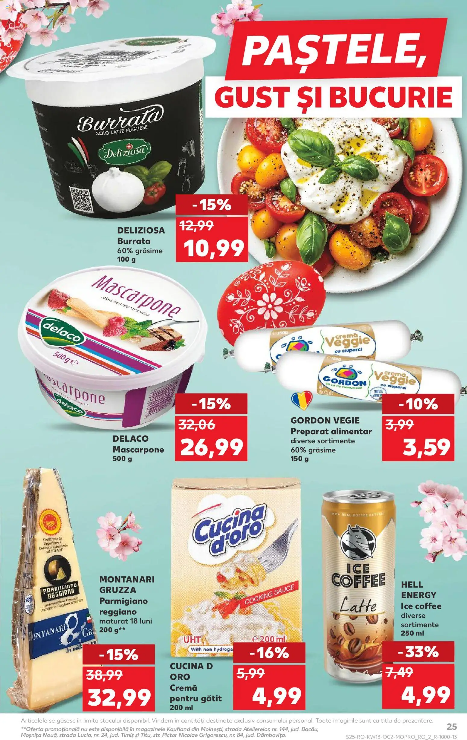 Catalog Kaufland 25 - 30 Martie 2026 | Pagina 25 | Produse: Light Kedi Konservesi, Ciuperci, Cremă, Tiramisu