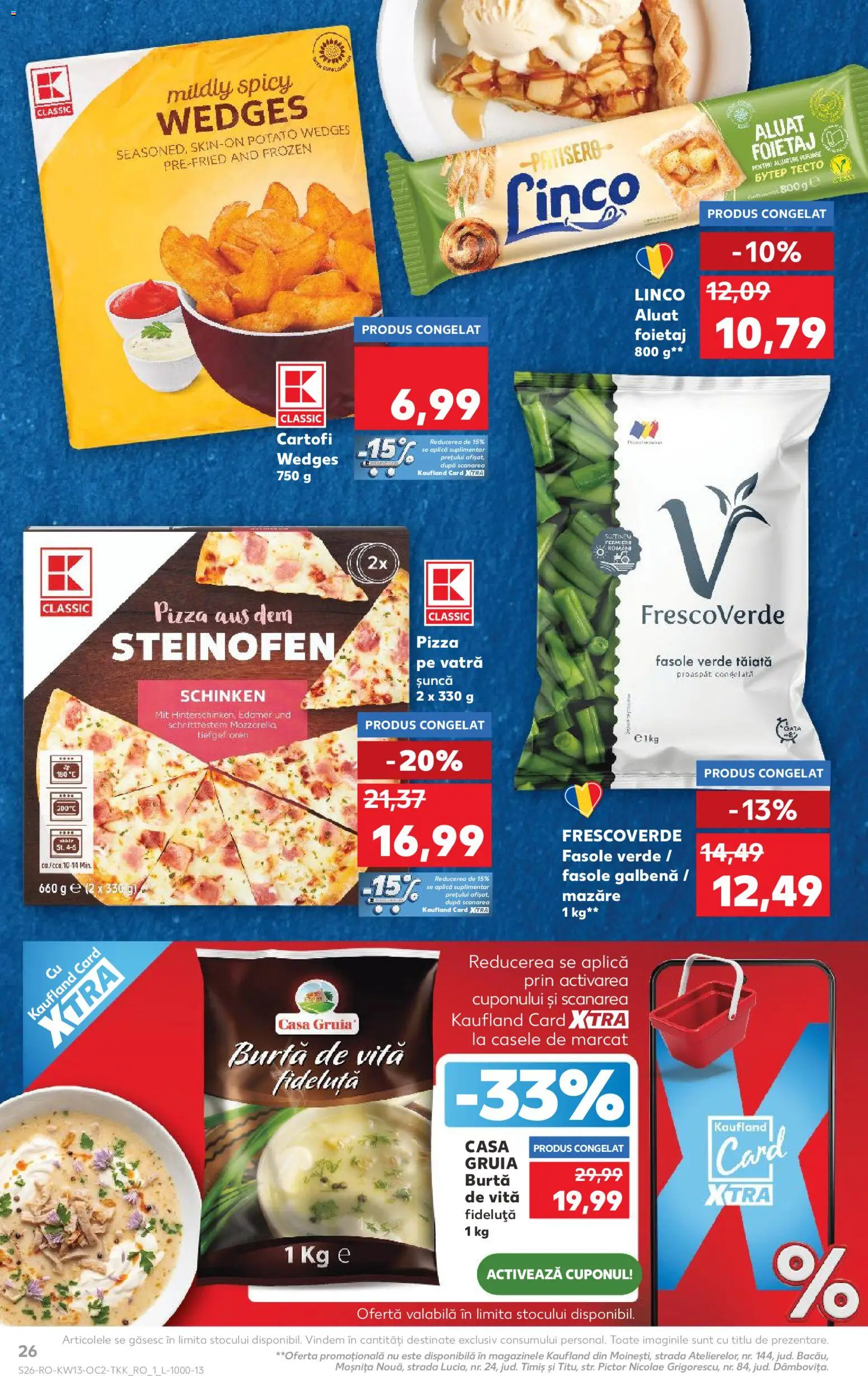 Catalog Kaufland 25 - 30 Martie 2026 | Pagina 26 | Produse: Mazăre, Aluat, Pizza, Cartofi