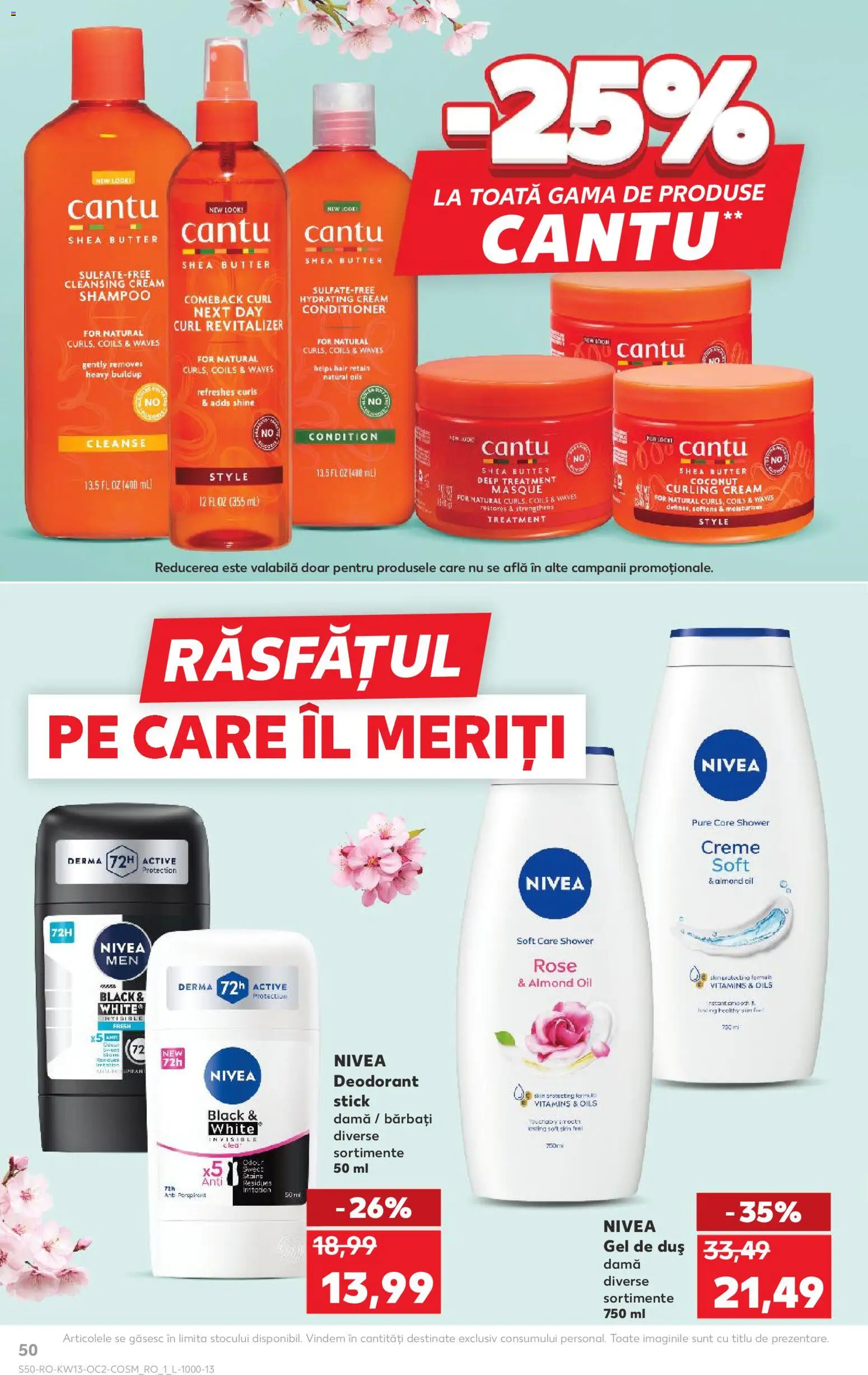 Catalog Kaufland 25 - 30 Martie 2026 | Pagina 50 | Produse: Delgeç, Duș, Gel de duș, Deodorant