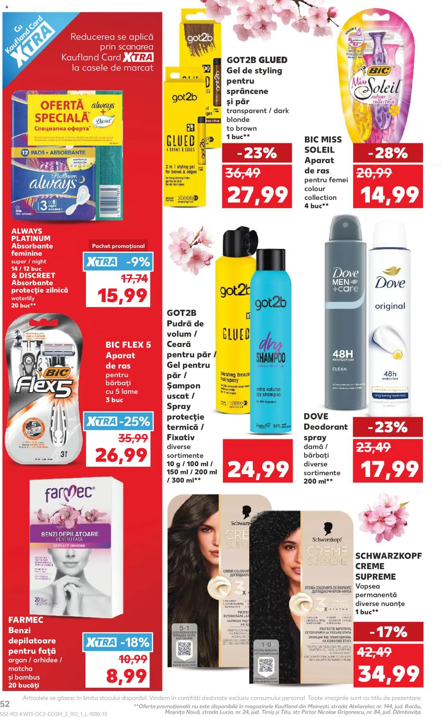 Catalog Kaufland 25 - 30 Martie 2026 | Pagina 52 | Produse: Aparat De Ras, Deodorant, Benzi depilatoare, Șampon uscat