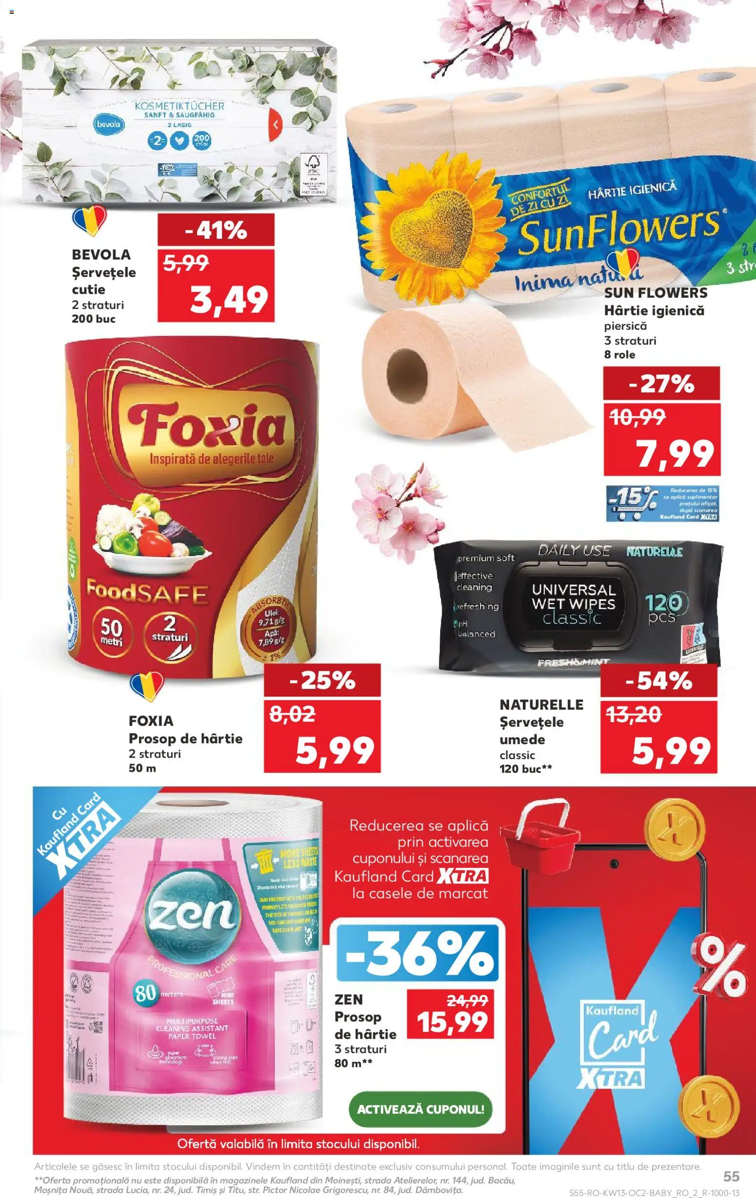 Catalog Kaufland 25 - 30 Martie 2026 | Pagina 55 | Produse: Role, Cutie, Șervețele umede, Apă