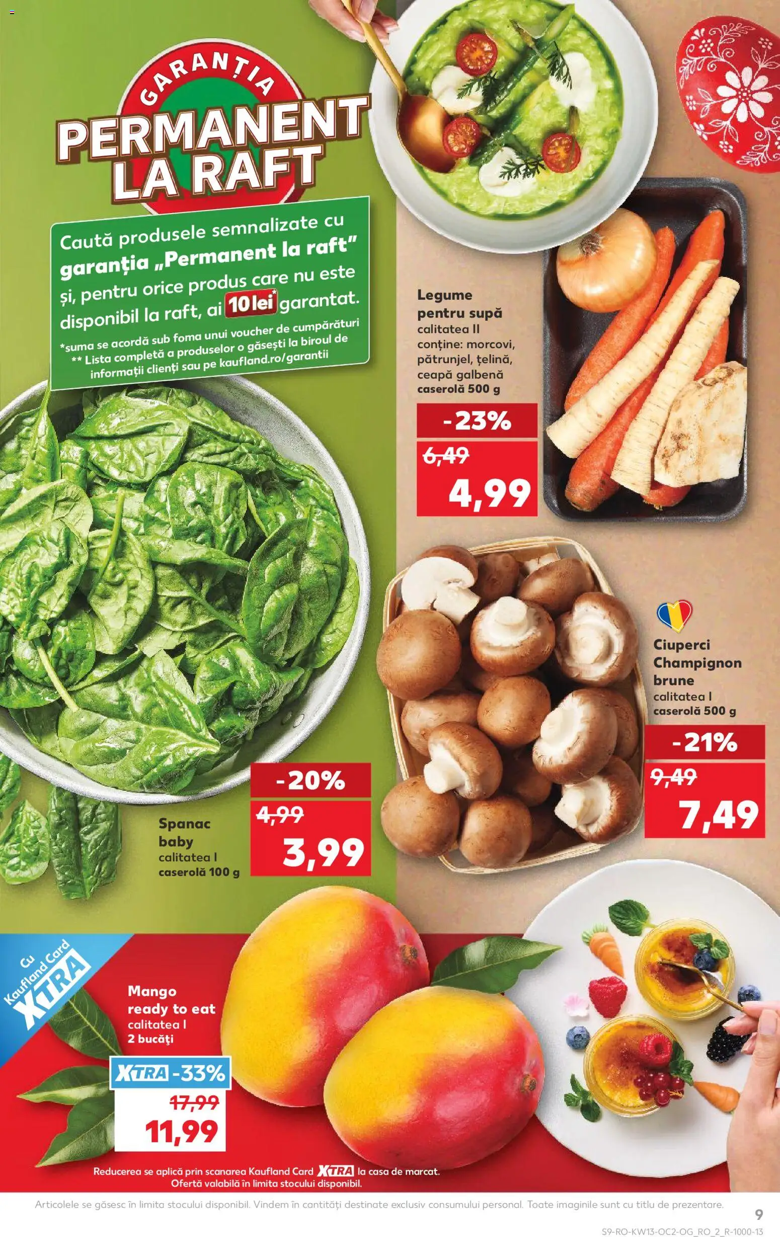 Catalog Kaufland 25 - 30 Martie 2026 | Pagina 9 | Produse: Raft, Ciuperci, Ceapă, Legume