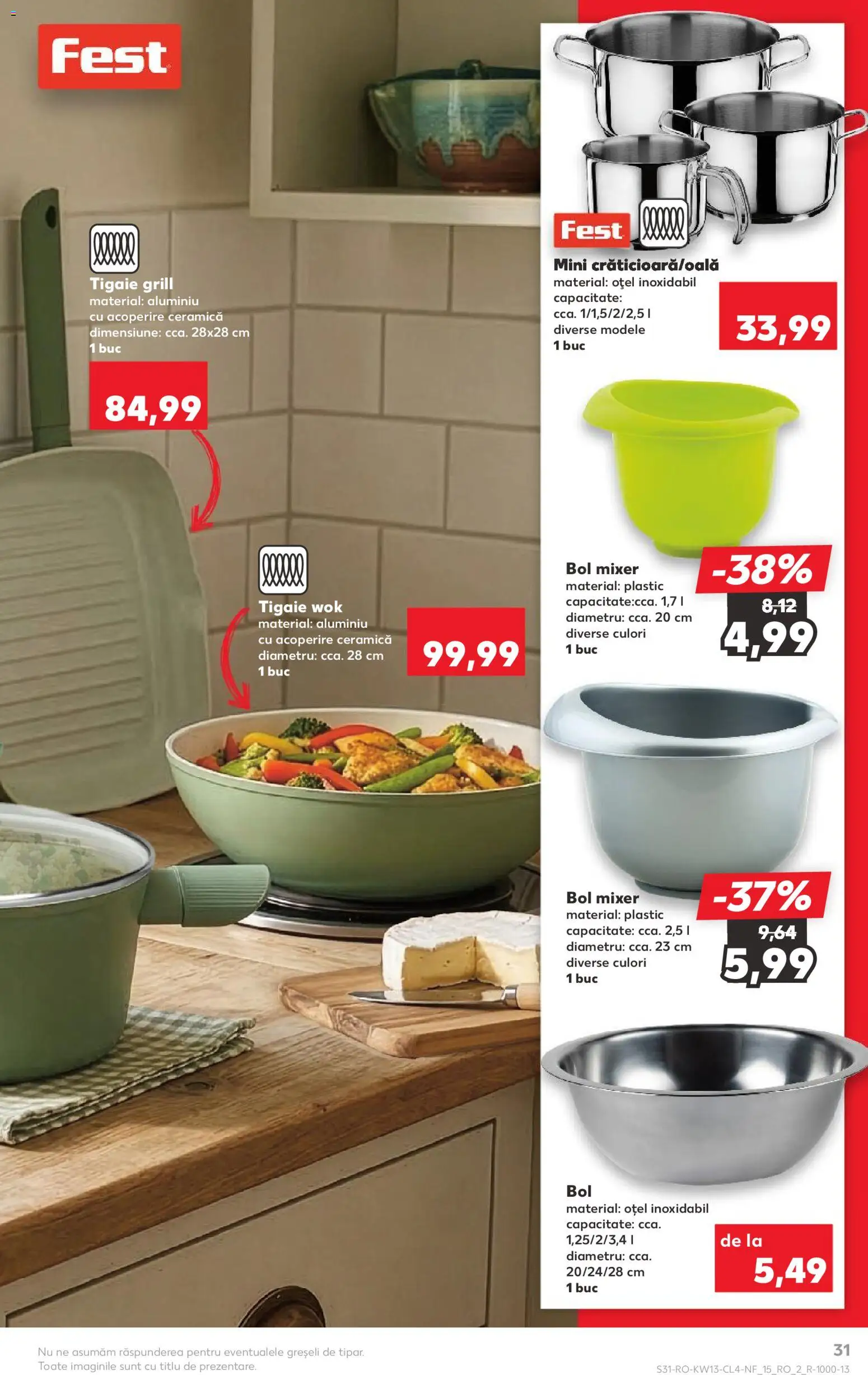 Catalog Kaufland 25 - 30 Martie 2026 | Pagina 31 | Produse: Tigaie, Grill, Mixer, Bol