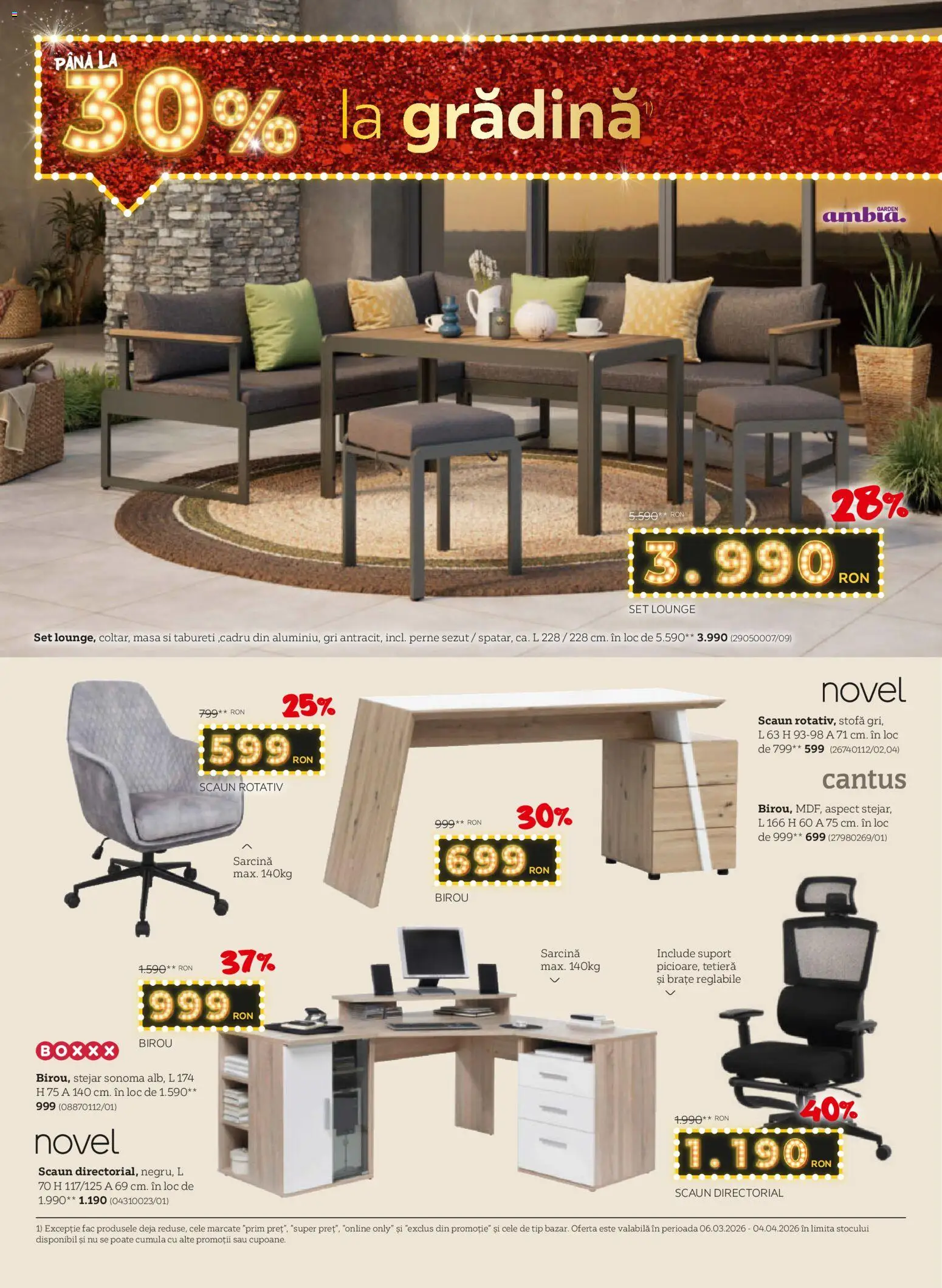 Catalog XXXLutz 16 Martie - 4 Aprilie 2026 | Pagina 12 | Produse: Çikolatalı gofret, Masă, Scaun