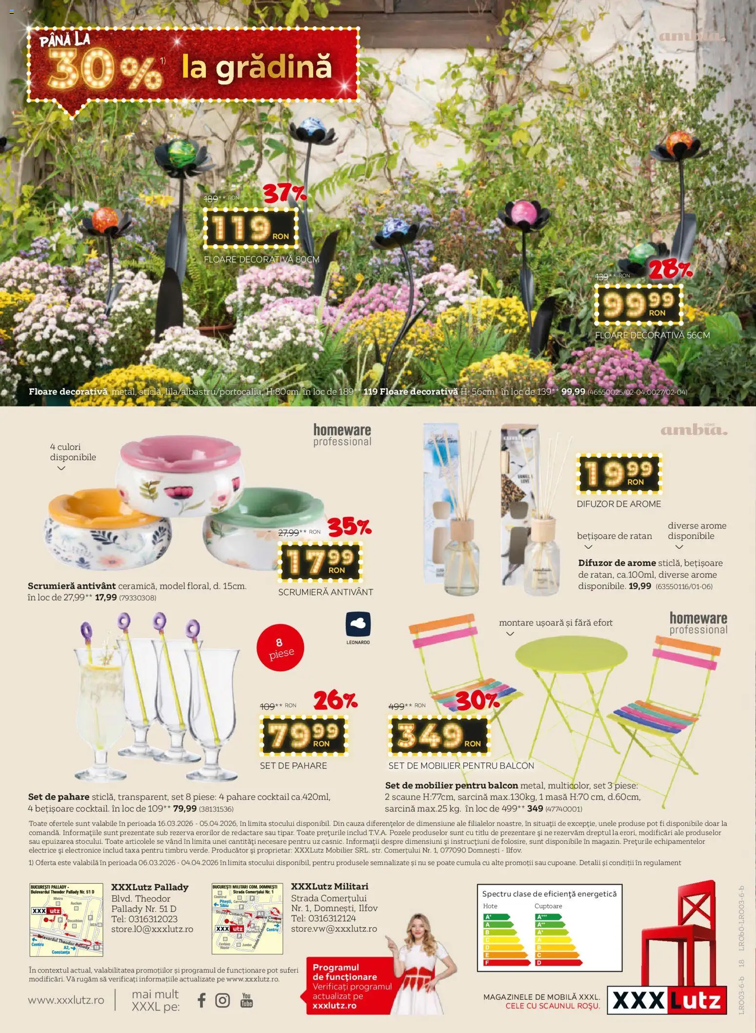 Catalog XXXLutz 16 Martie - 4 Aprilie 2026 | Pagina 18 | Produse: Difuzor, Pahare, Masă, Cocktail