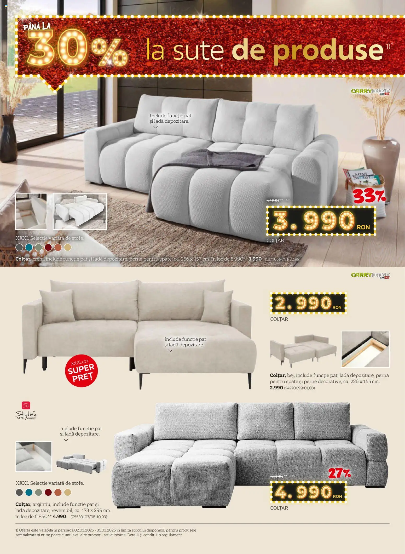 Catalog XXXLutz 16 Martie - 4 Aprilie 2026 | Pagina 4 | Produse: Pat, Pernă, Colțar